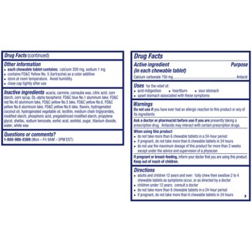 Alka-Seltzer Extra Strength Heartburn Relief Chews Assorted Fruit