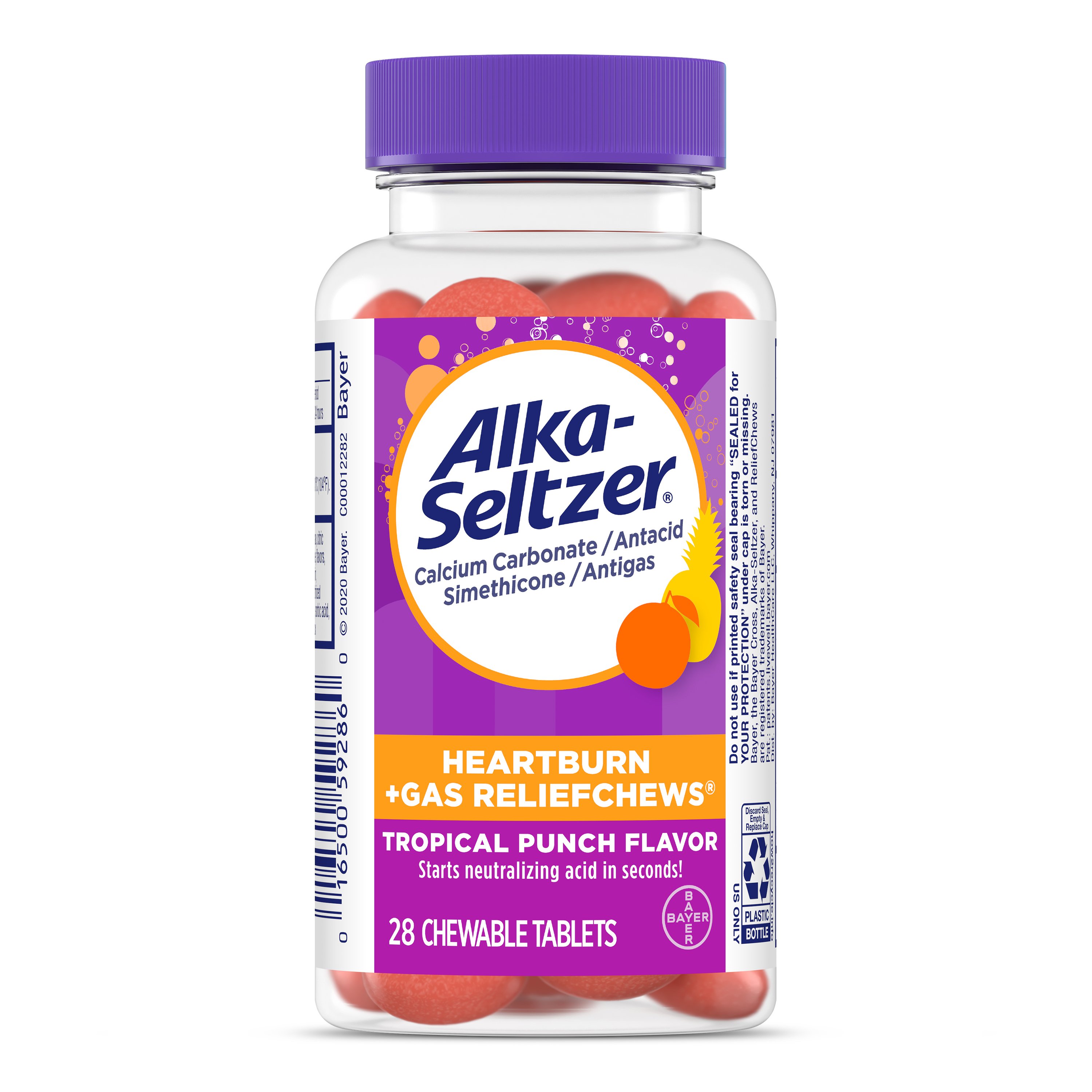 Alka-Seltzer Heartburn + Gas Relief Chews Tropical Punch - Shop ...