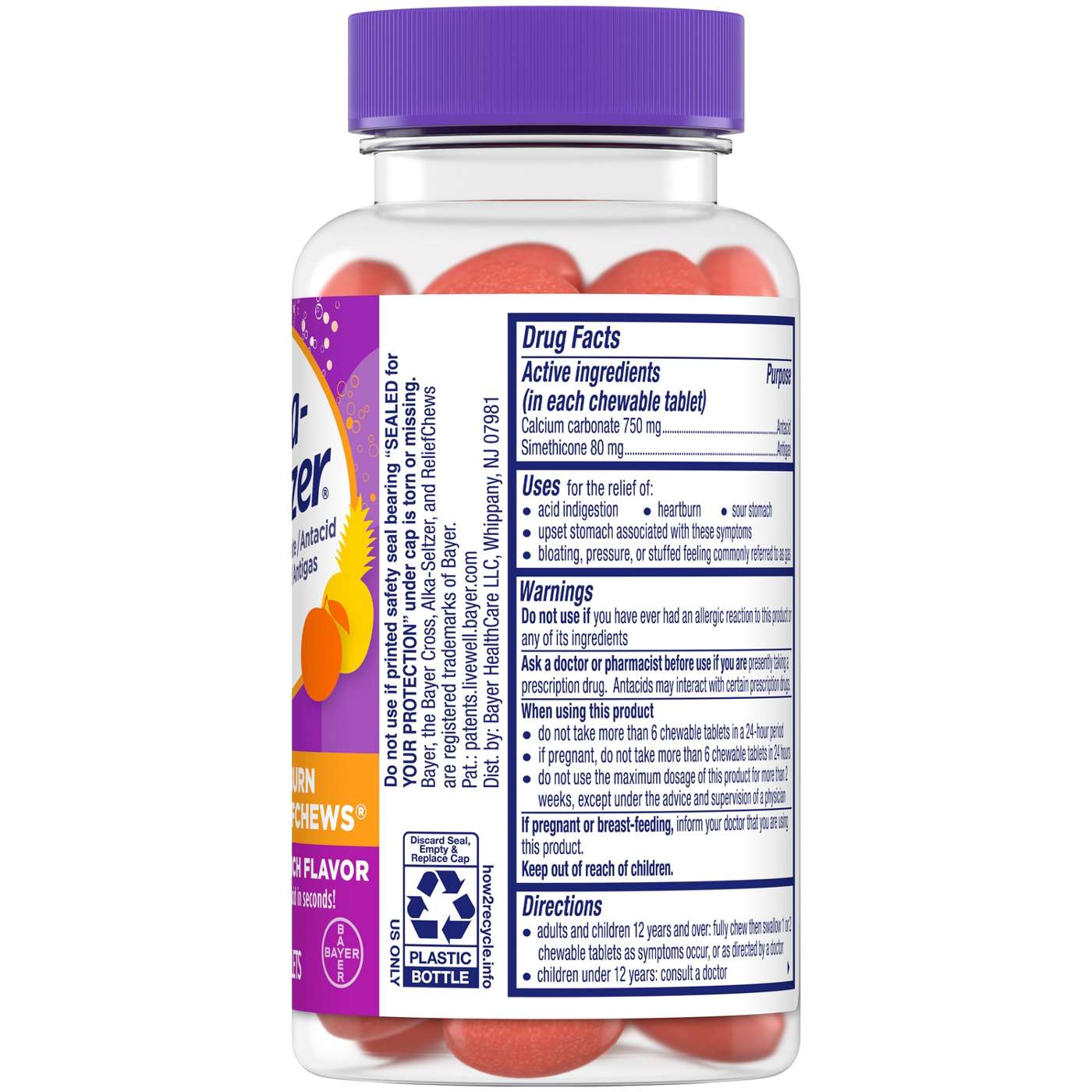 Alka-Seltzer Heartburn + Gas Relief Chews Tropical Punch; image 3 of 4