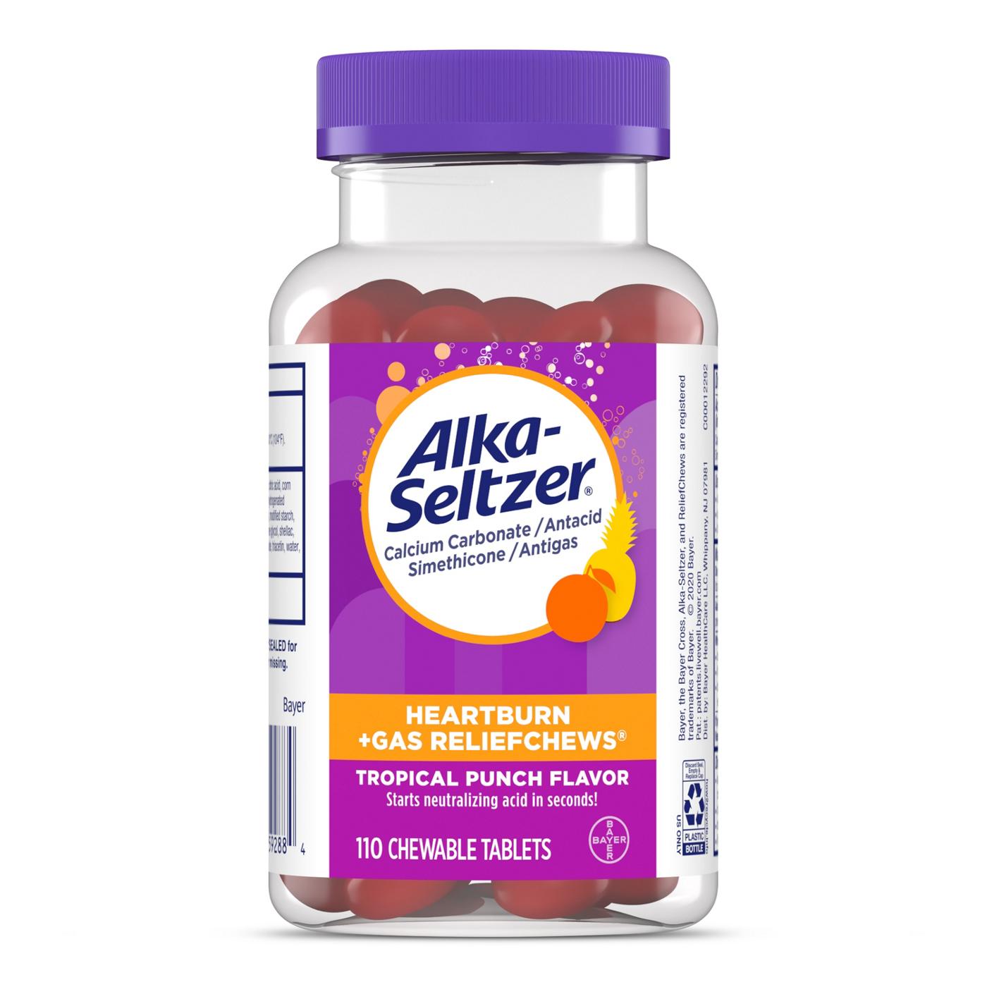 Alka-Seltzer Heartburn +Gas Relief Chews Tropical Punch; image 1 of 5