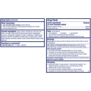 Alka-Seltzer Heartburn +Gas Relief Chews Tropical Punch