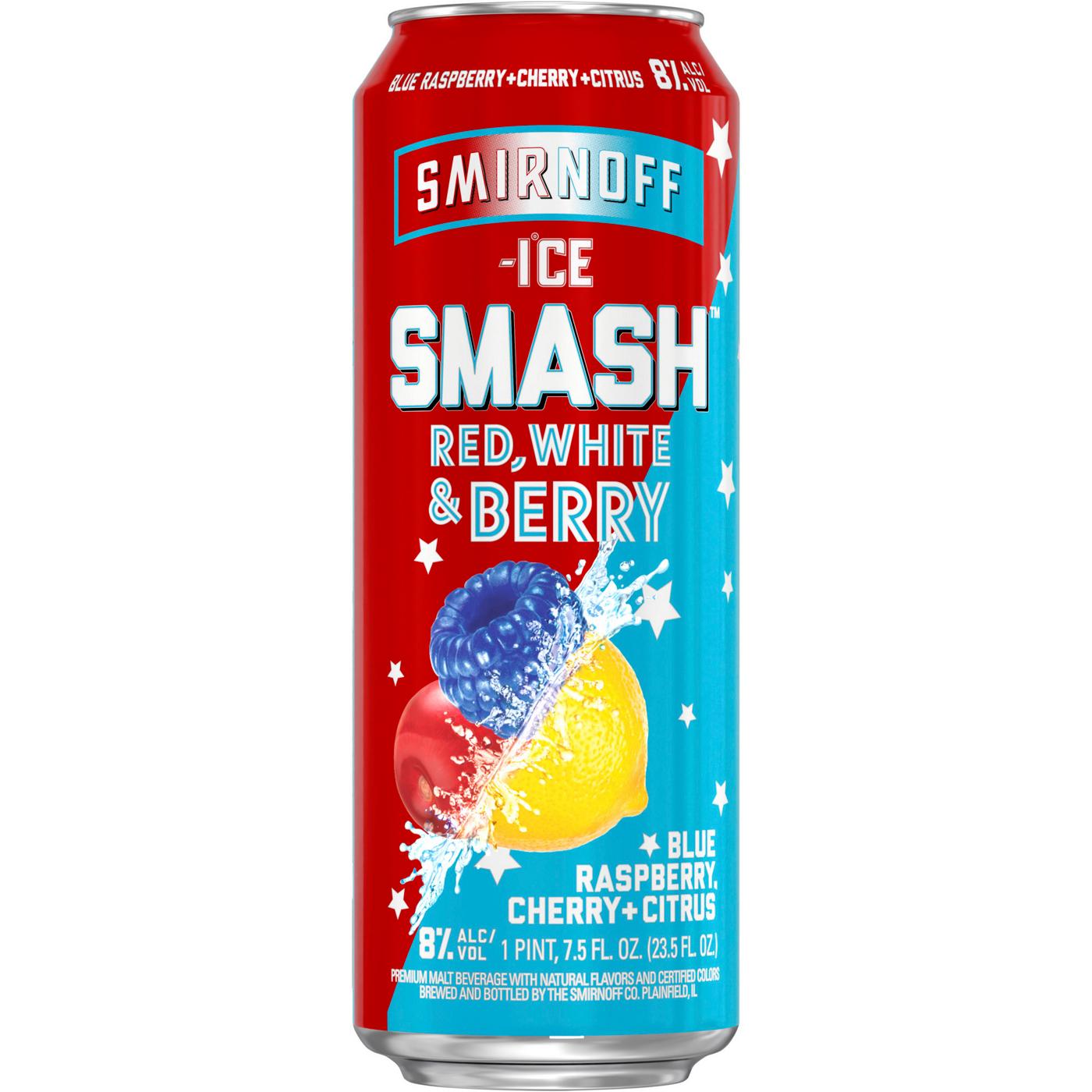 Smirnoff Ice Smash Red, White, Berry; image 1 of 3