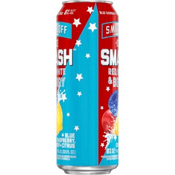 Smirnoff Ice Smash Red, White, Berry, 23.5 fl oz