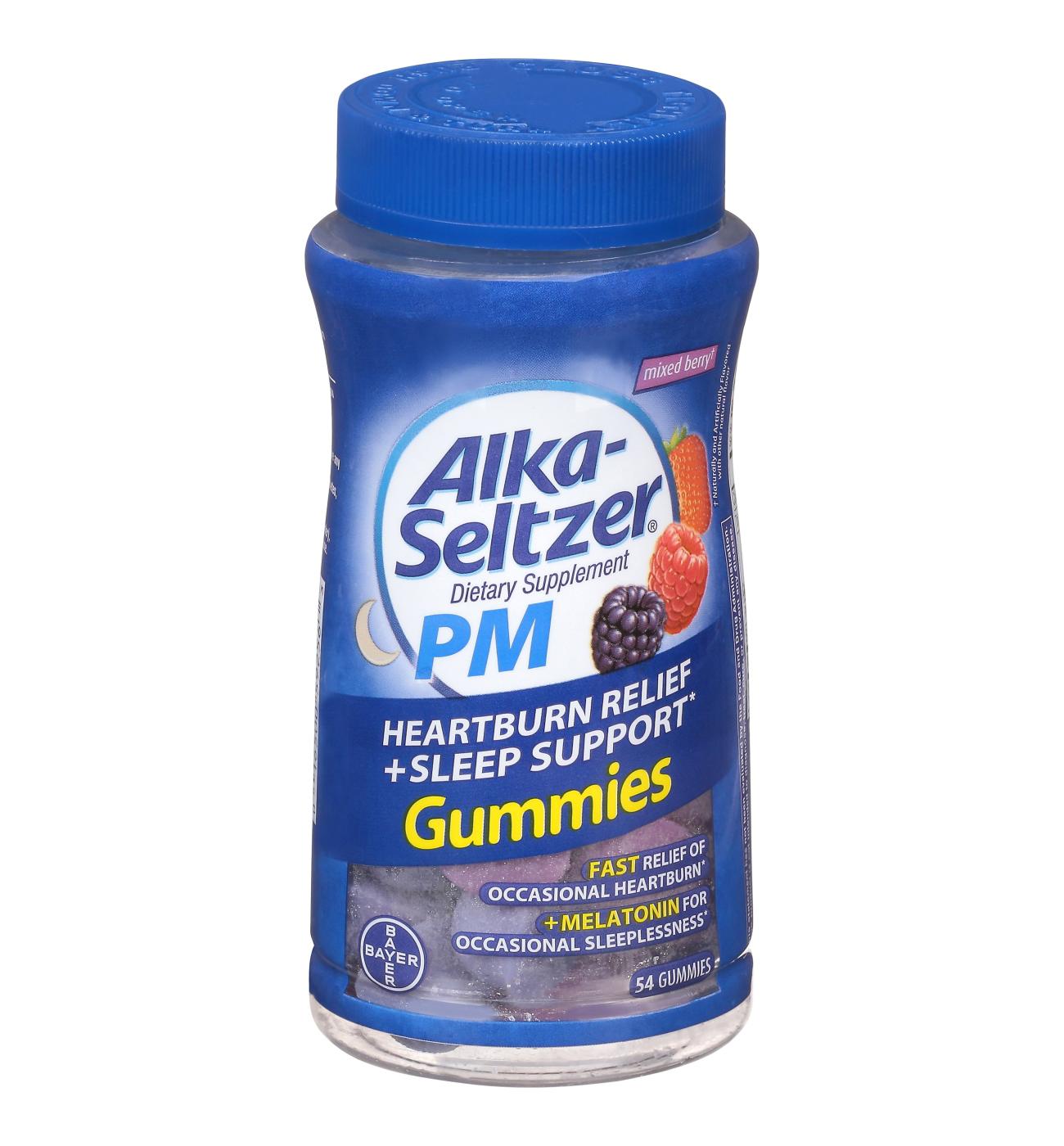 Alka-Seltzer PM Heartburn Relief + Sleep Support Gummies; image 1 of 3