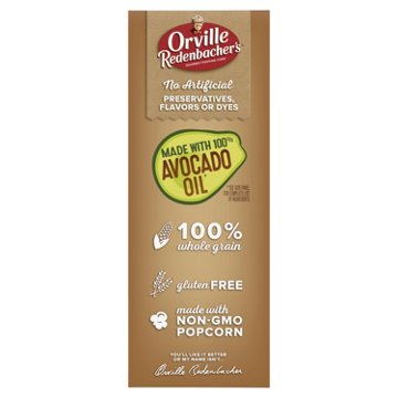 Orville Redenbacher's Avocado Oil & Sea Salt Microwave Popcorn, Mini Bags, 12 ct