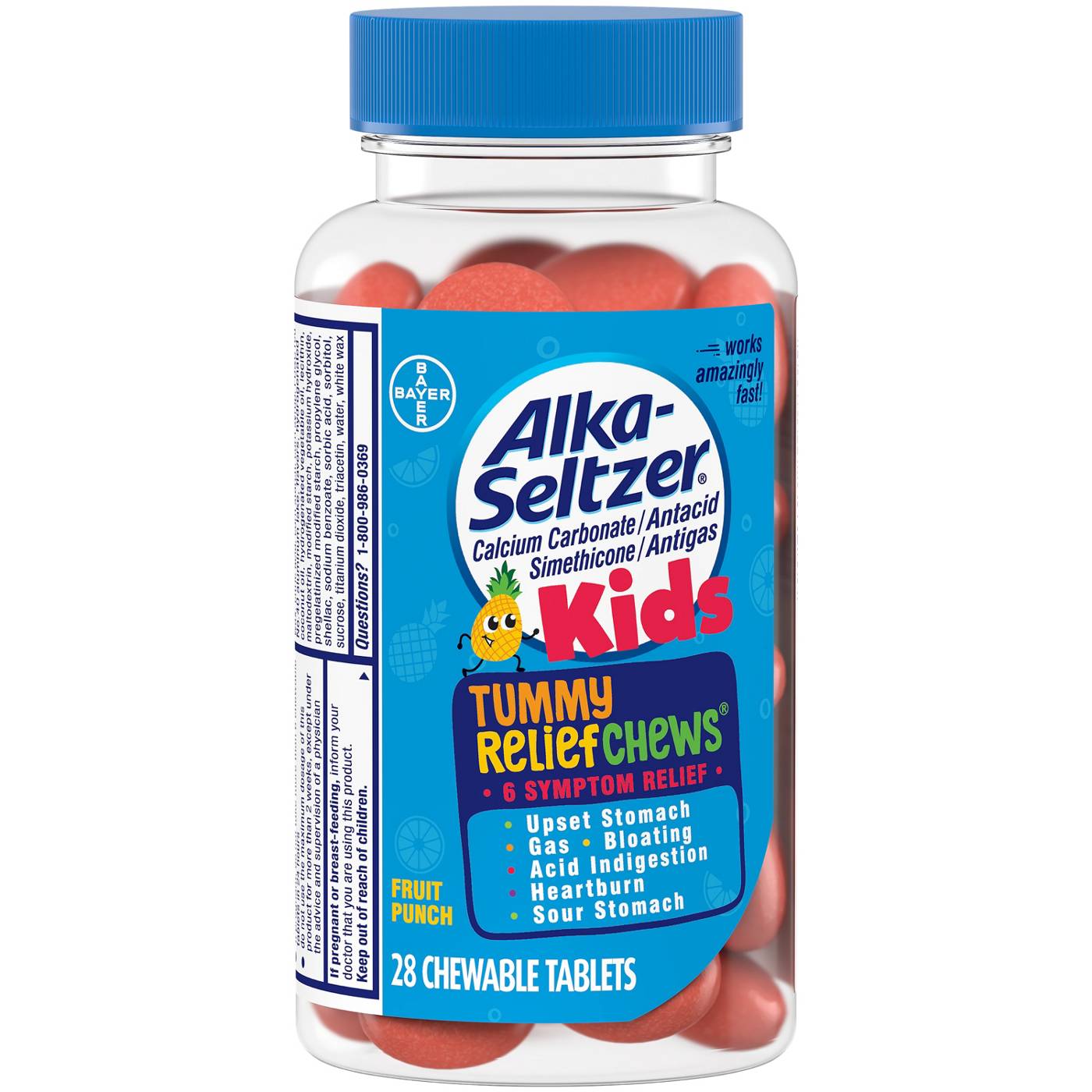 Alka-Seltzer Kids Tummy Relief Fruit Punch Chews; image 1 of 6