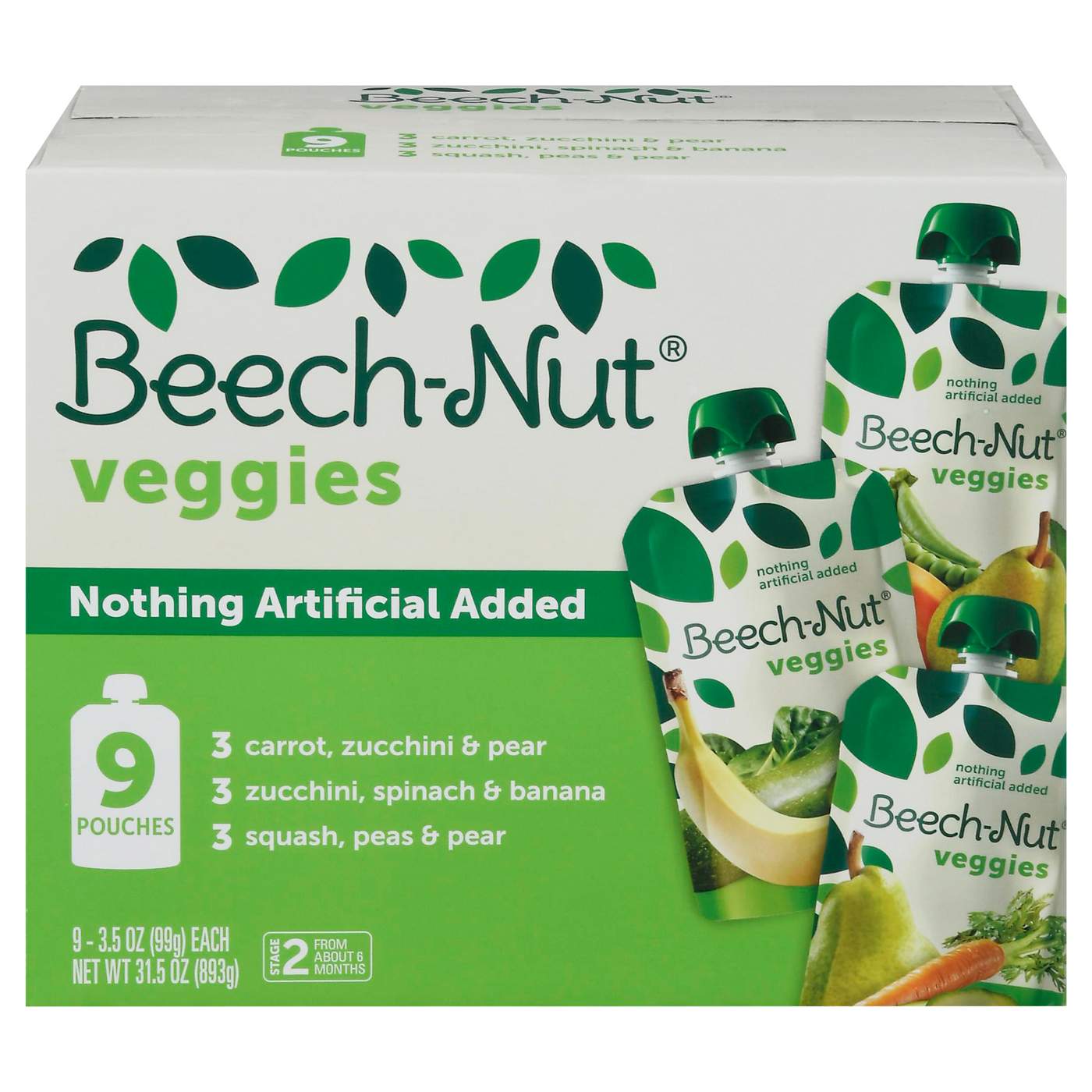 Beech-Nut Veggies Pouches - Variety Pack; image 1 of 2