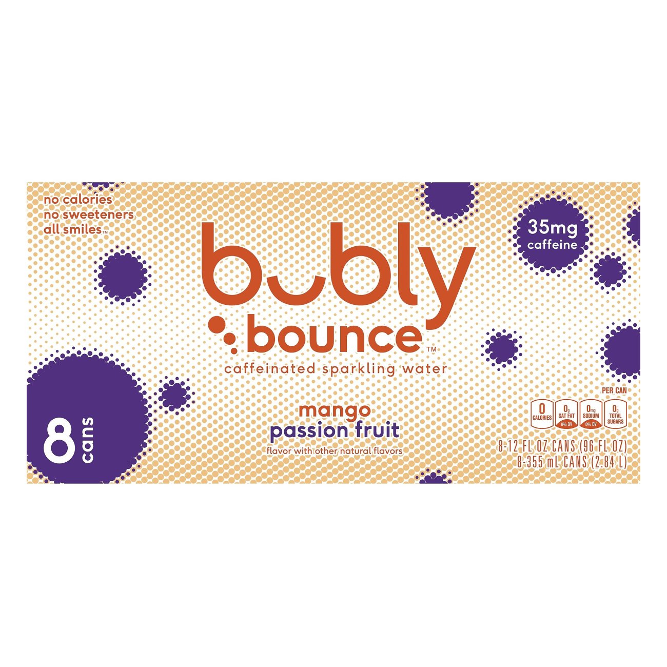 Bubly Bounce Mango Passion Fruit Sparkling Water 12 oz Cans Shop