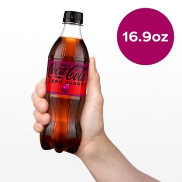 Coca-Cola Zero Sugar Cherry Coke Soda Soft Drink 6 pk Bottles
