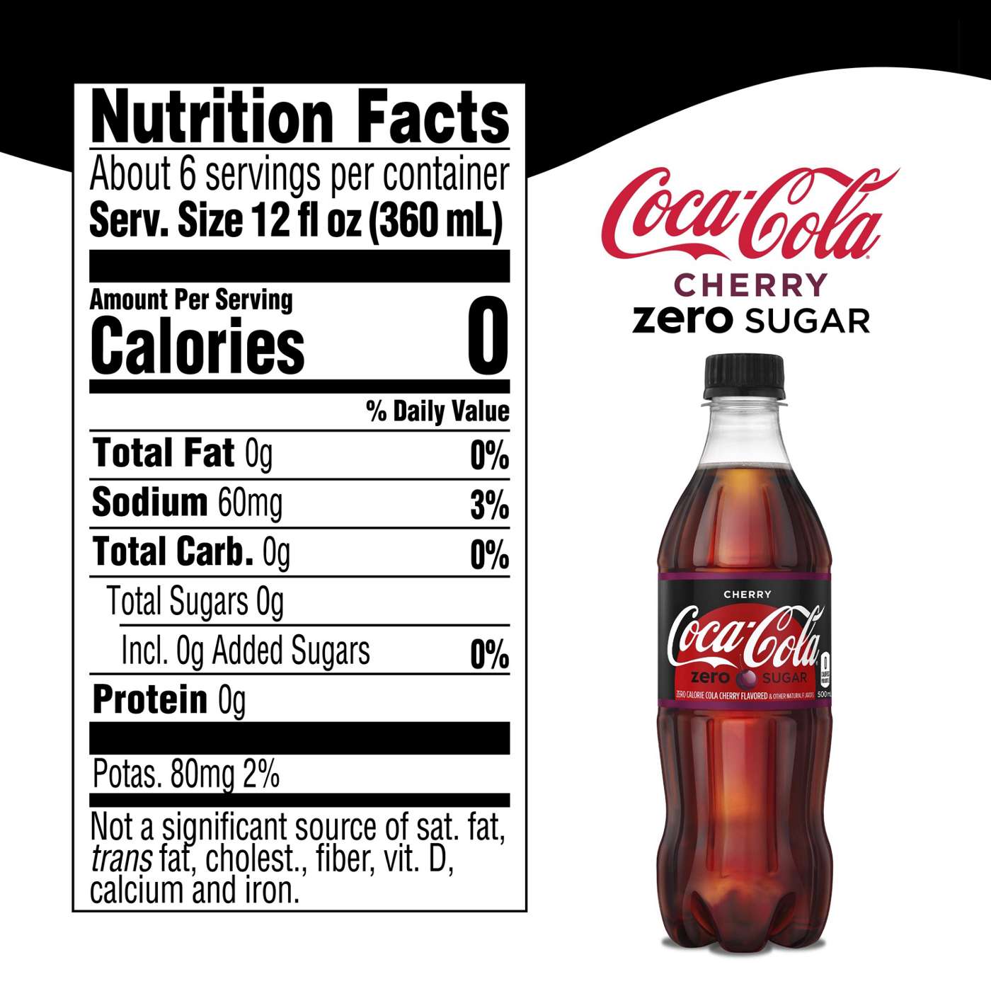 Coca-Cola Cherry Coke Zero Sugar 16.9 oz Bottles; image 7 of 7