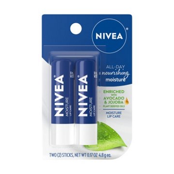 NIVEA Moisture Lip Care, 2 pk