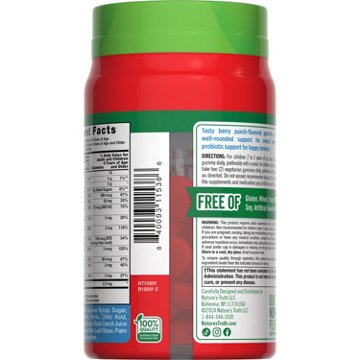 Nature's Truth Just 4 Kidz Probiotic Multivitamin Gummies - Berry Punch