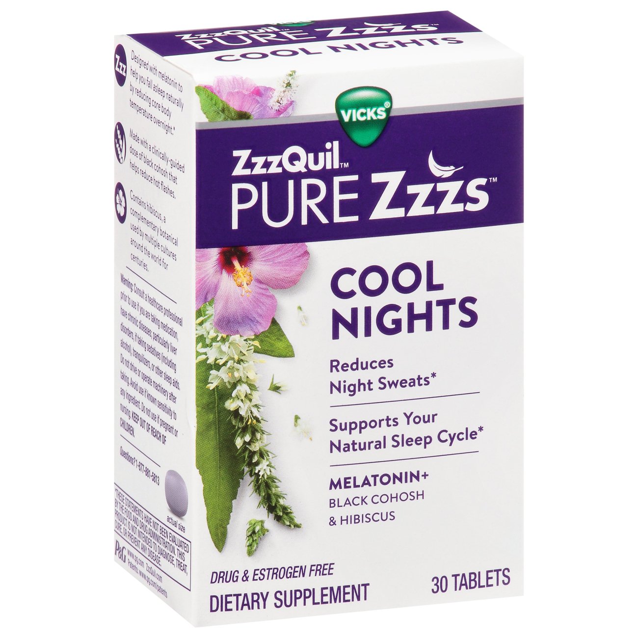 Vicks ZzzQuil PURE Zzzs Cool Nights Tablets Shop Sleep & snoring aids