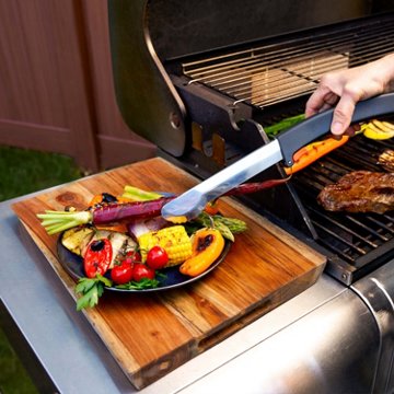 Mr. Bar-B-Q Kickstand Tongs, 5.28'' x 2.28'' x 15.87''