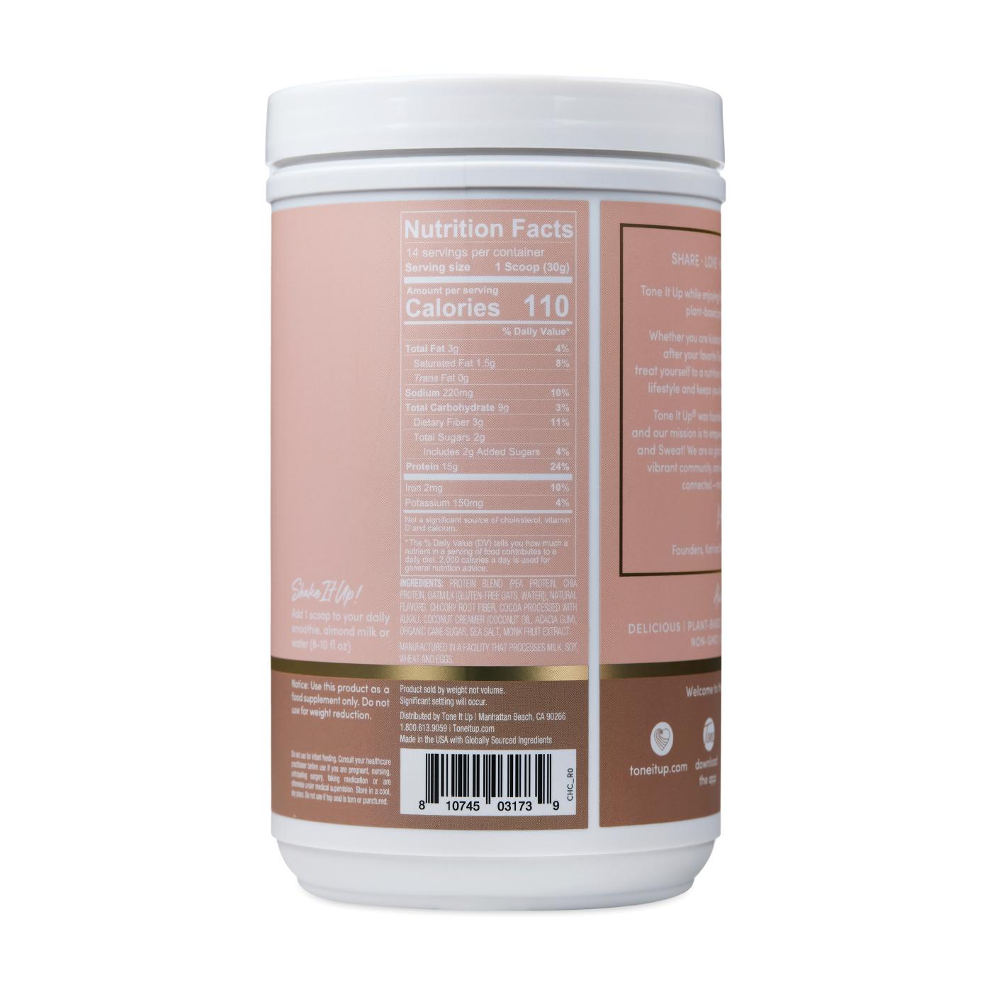 Tone It Up Plant-Based 15g Protein Powder - Chocolate; image 2 of 4