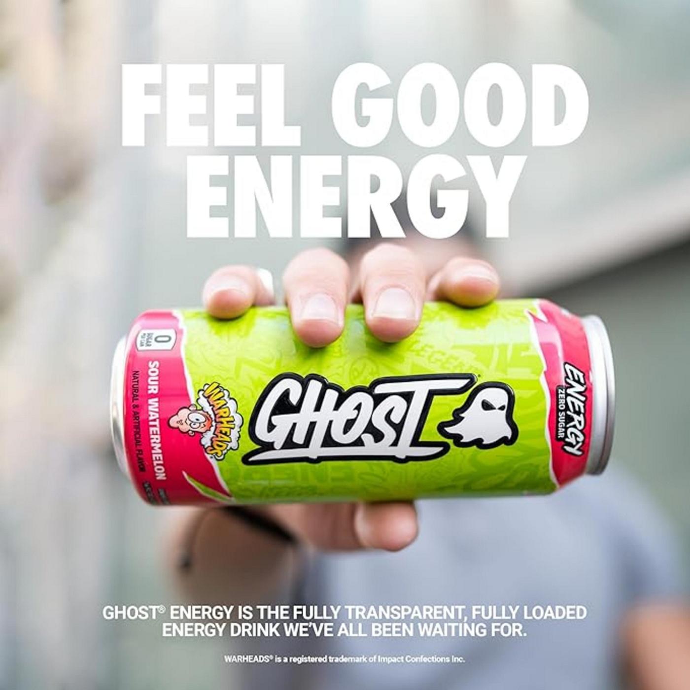 Ghost Zero Sugar Warheads Sour Watermelon Energy Drink; image 7 of 7