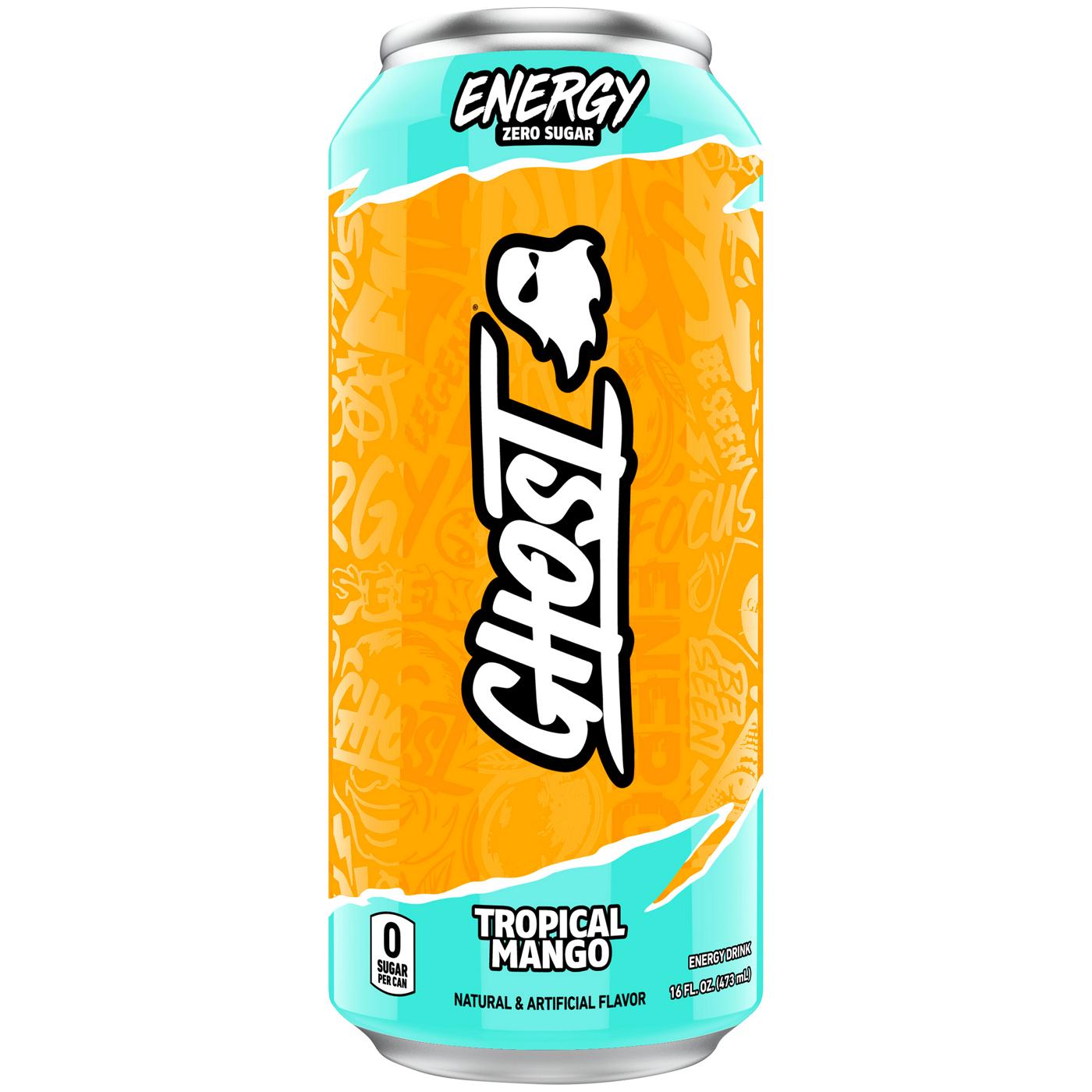 Ghost Energy Tropical Mango Drink; image 2 of 2