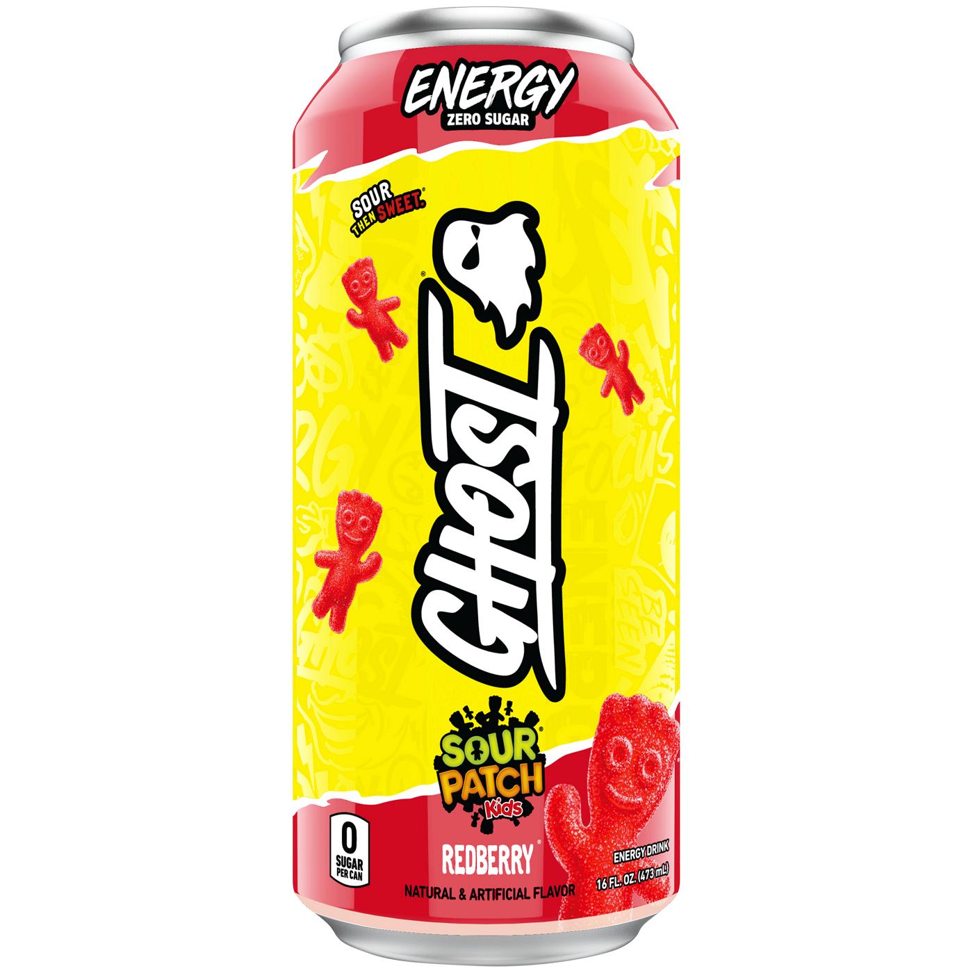 Ghost Energy Drink - Sour Patch Kids Redberry ; image 2 of 2