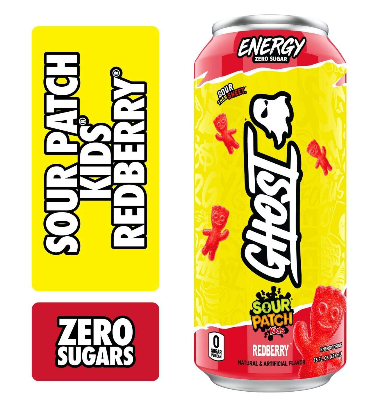 Ghost Zero Sugar Sour Patch Kids Redberry Energy Drink; image 6 of 7