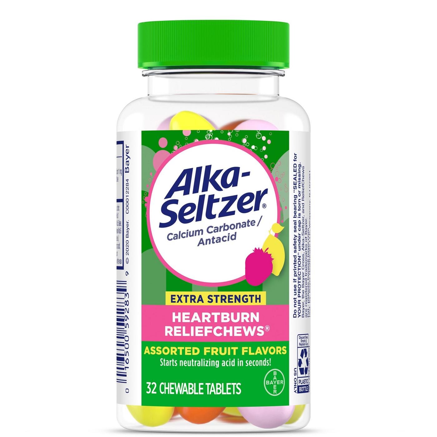 Alka-Seltzer Extra Strength Heartburn Relief Chews Assorted Fruit; image 1 of 4