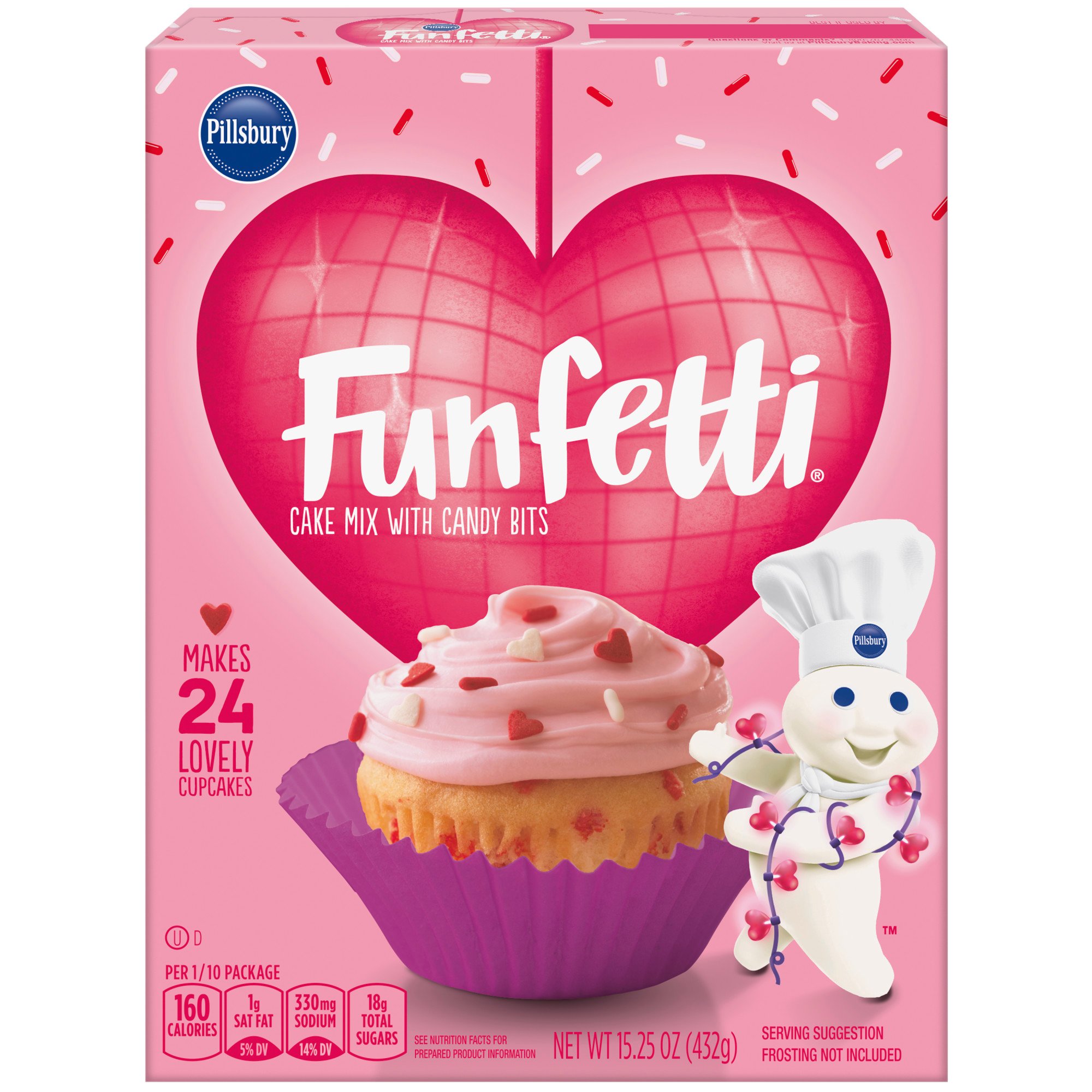 Pillsbury Funfetti Valentines Cake Mix Shop Baking Mixes at HEB