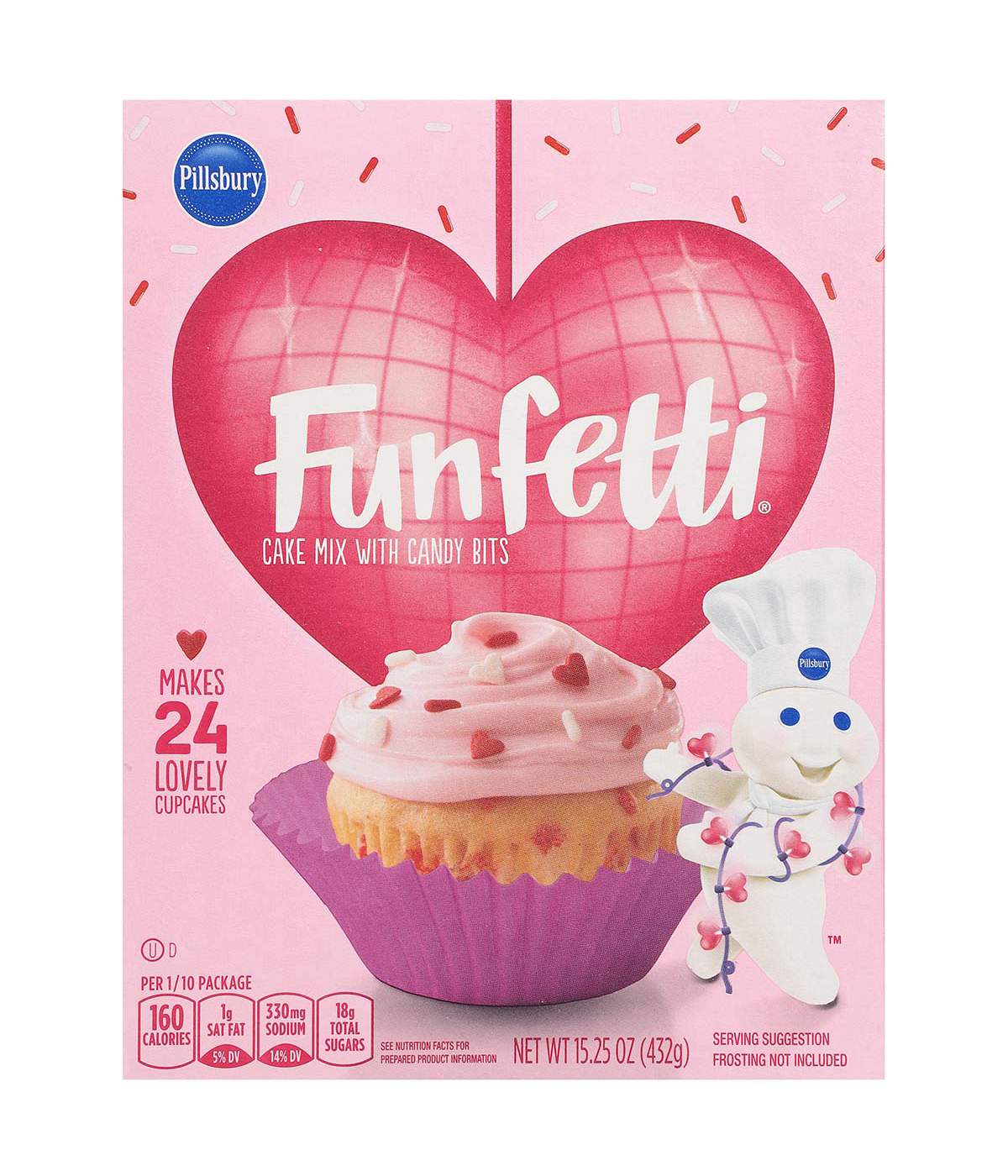 Pillsbury Funfetti Valentines Cake Mix; image 1 of 3