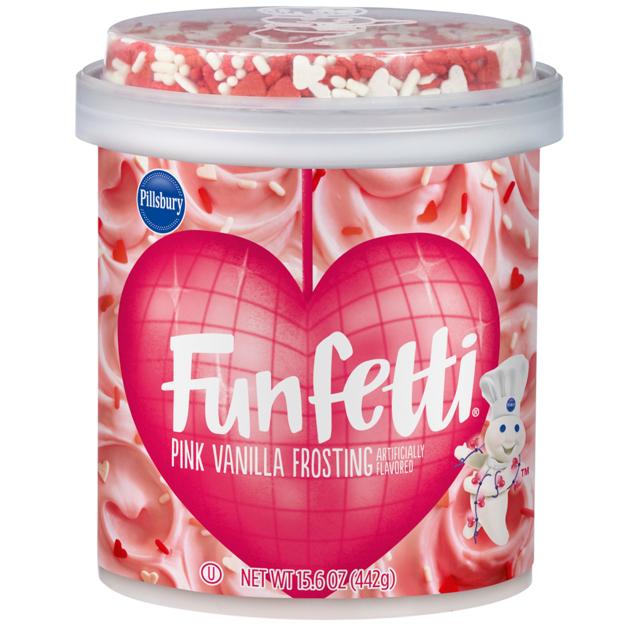 Pillsbury Funfetti Valentine Vanilla Frosting Shop Icing
