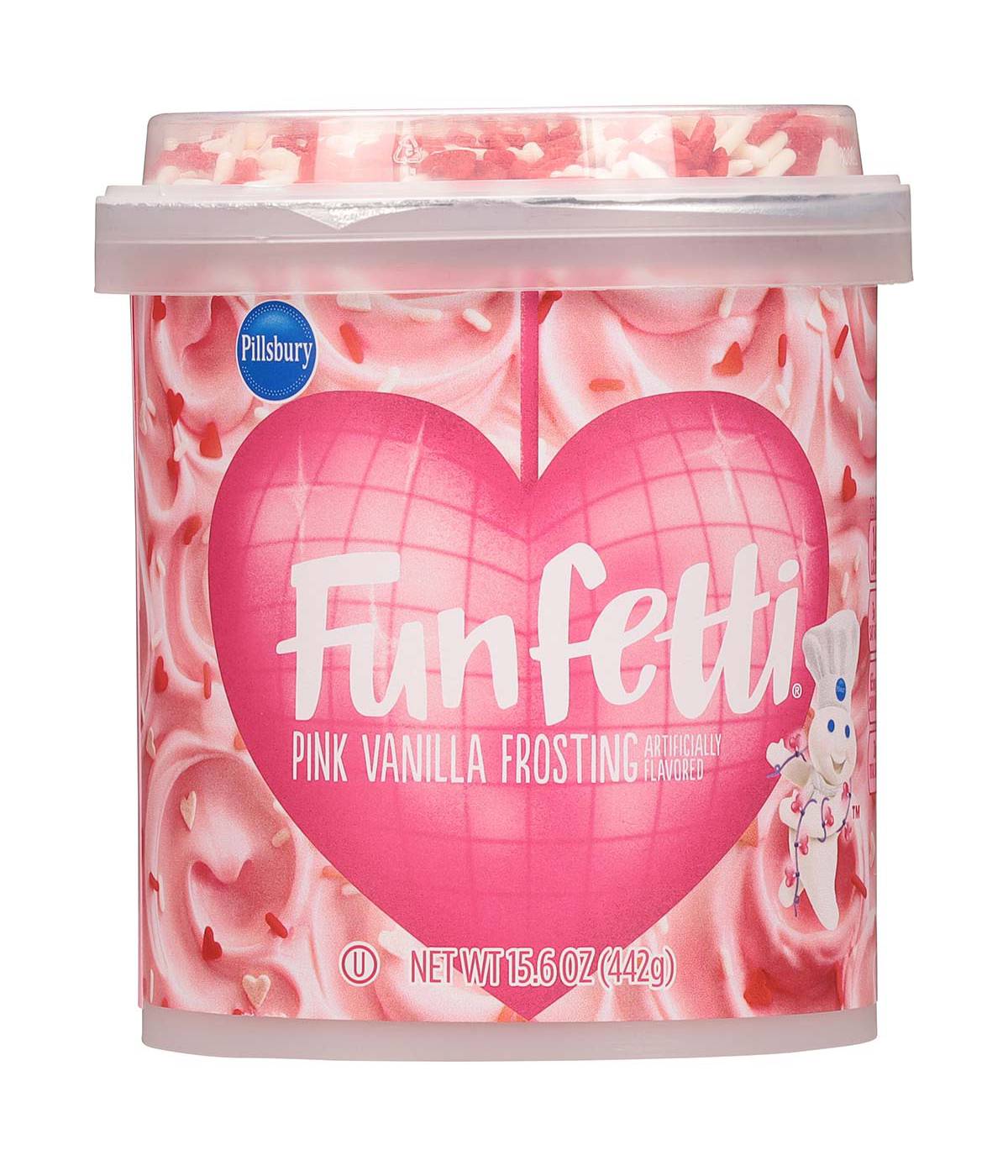 Pillsbury Funfetti Valentine Frosting - Vanilla ; image 1 of 3