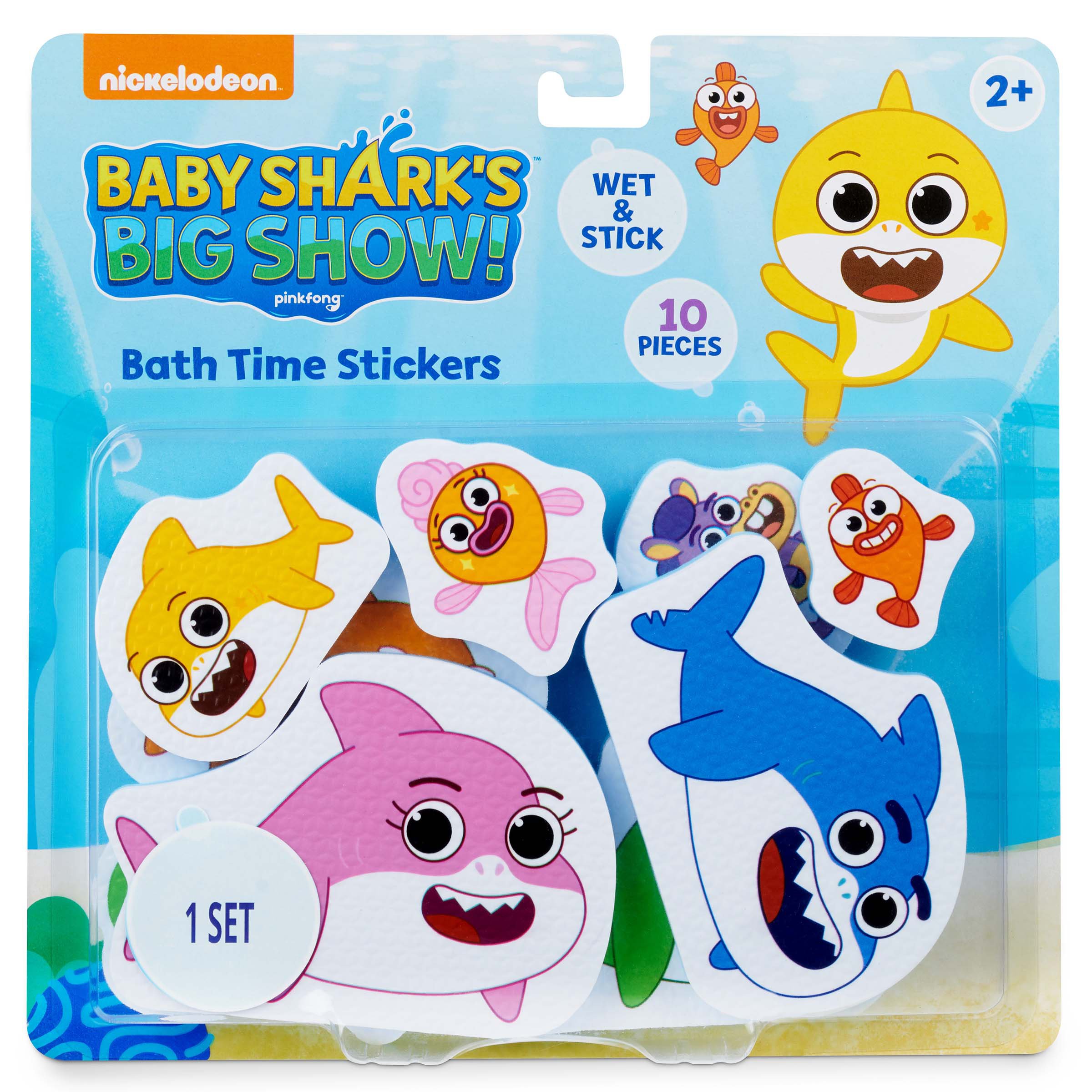 Baby Shark Big Show Bath Time Stickers Shop Bath Accessories at HEB