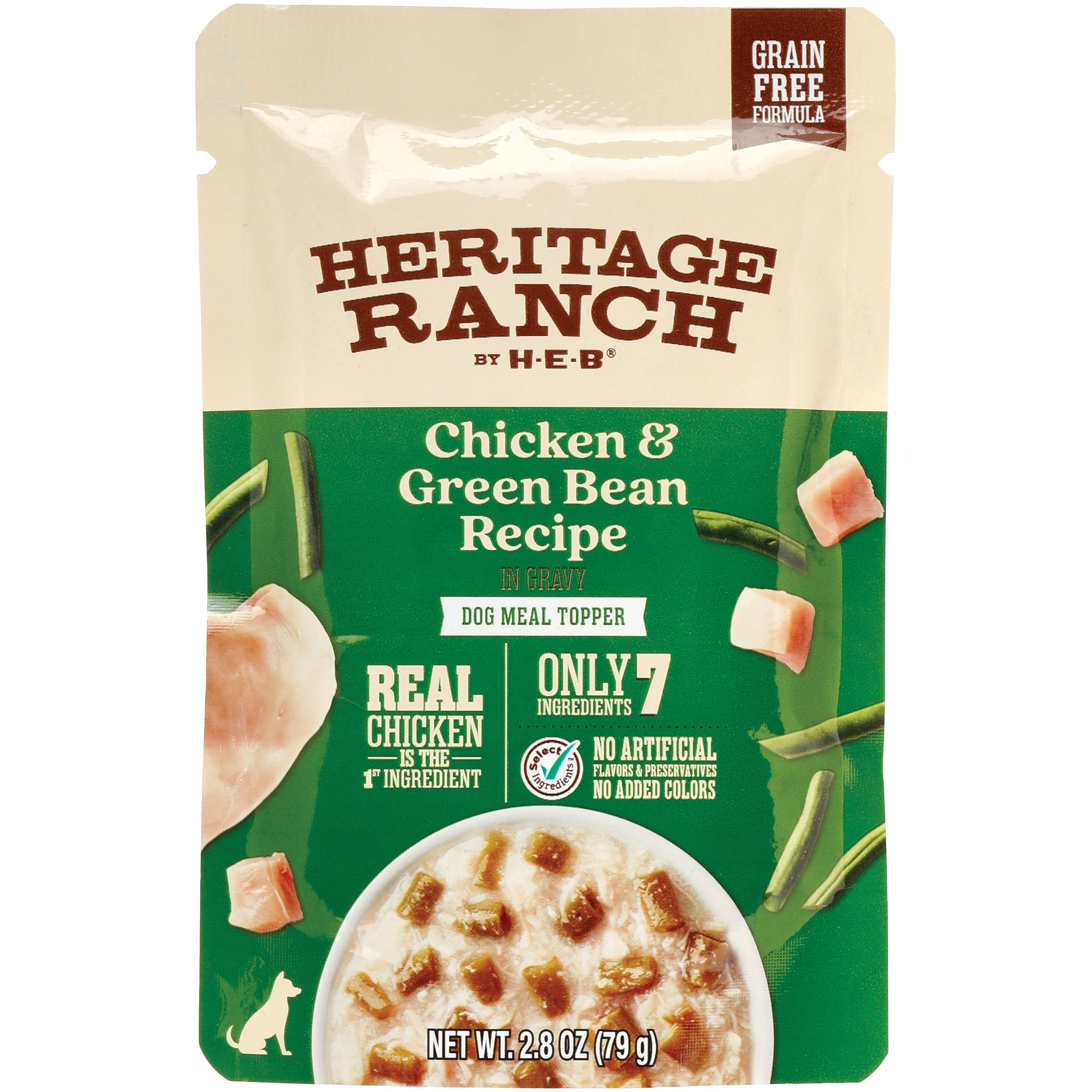 Heritage Ranch By H-E-B Chicken & Green Bean Recipe Dog Meal Topper ...