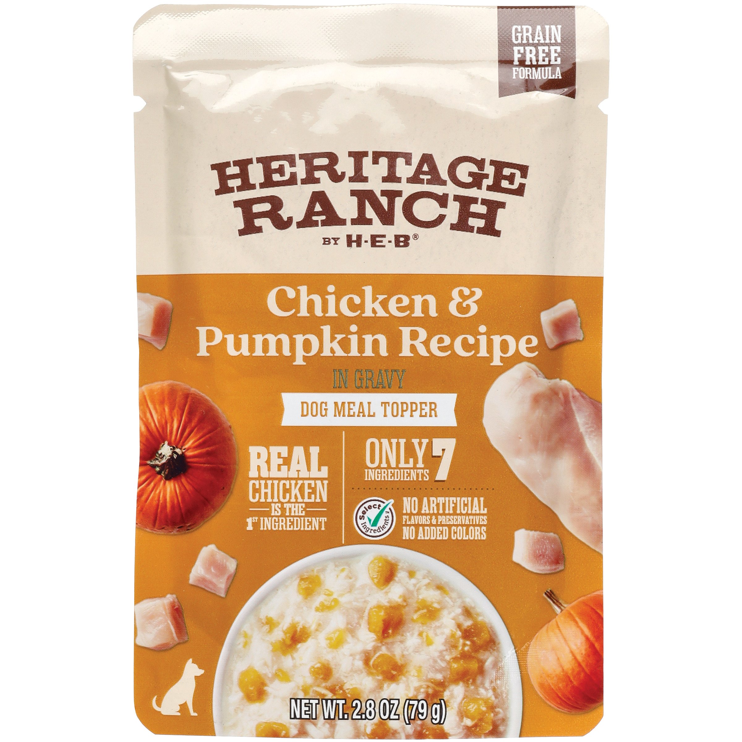 Heritage Ranch by HEB GrainFree Dog Meal Topper Chicken & Pumpkin