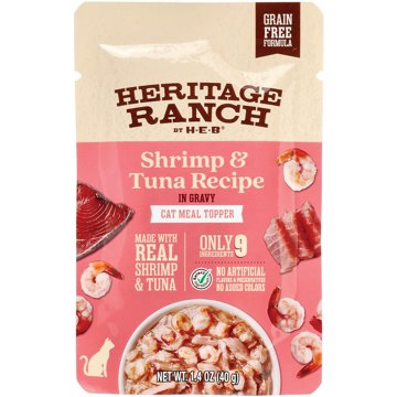 Heritage Ranch by H-E-B Grain-Free Cat Meal Topper - Shrimp & Tuna