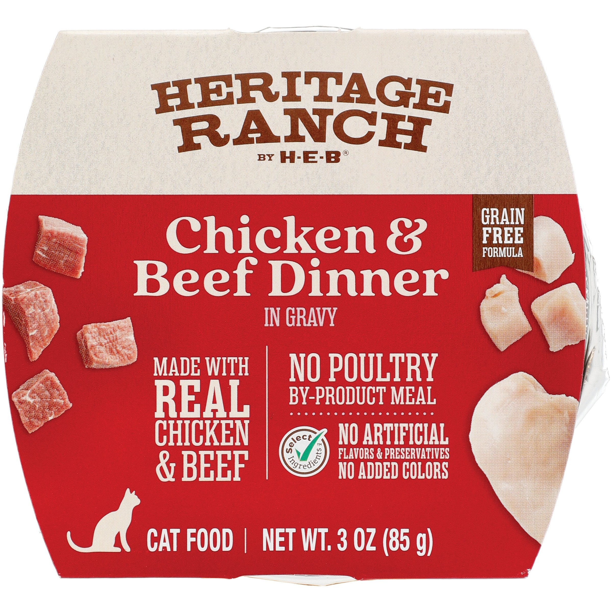 Heritage Ranch by H E B Grain Free Wet Cat Food Chicken Beef Dinner