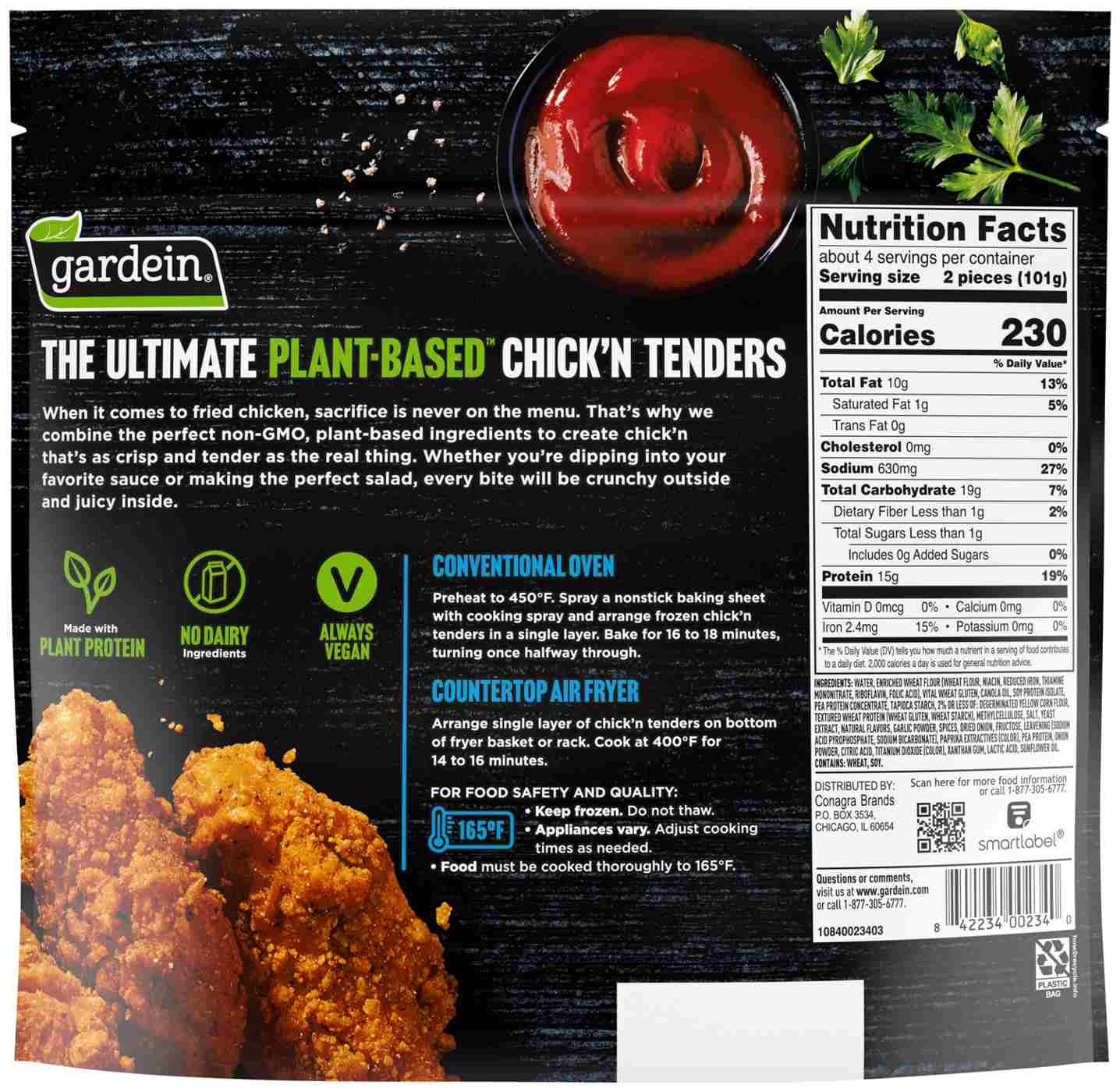 Gardein Ultimate Plant-Based Vegan Chick'n Tenders; image 3 of 7