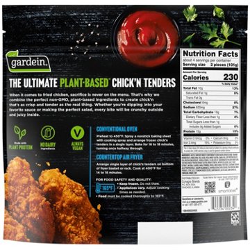Gardein Ultimate Plant-Based Vegan Chick'n Tenders, 15 oz
