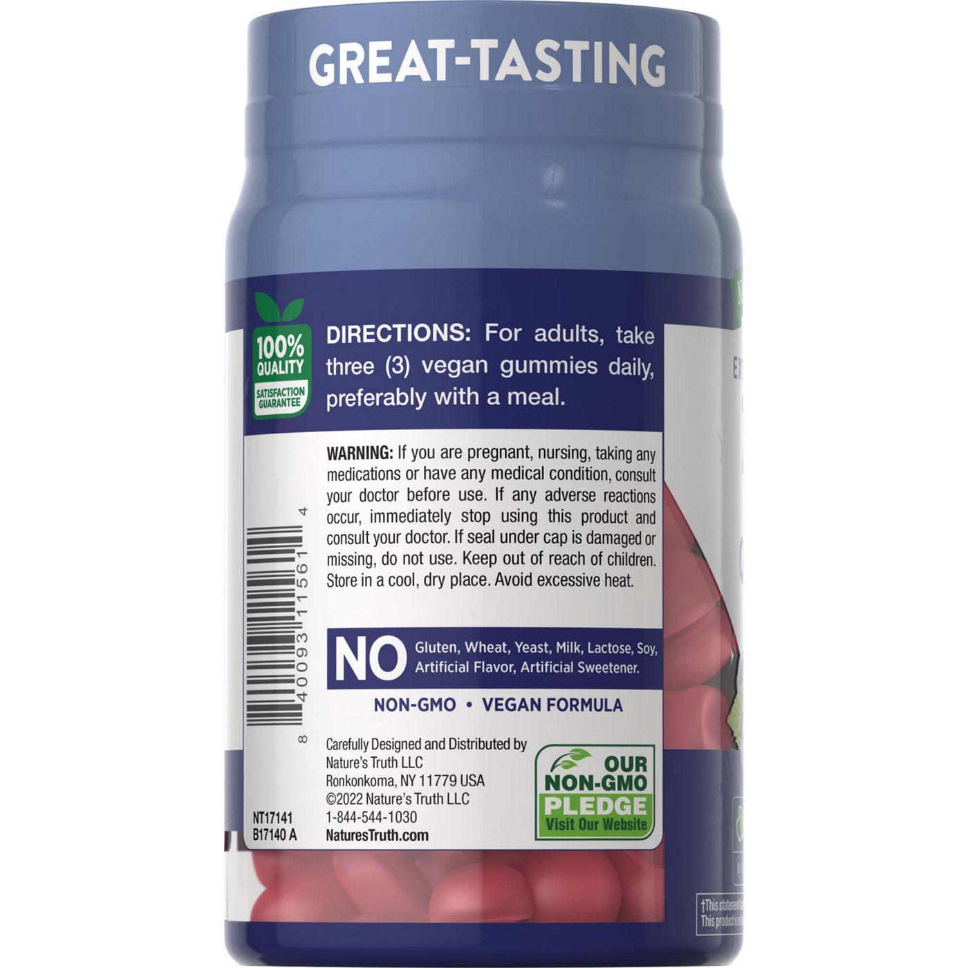 Nature's Truth Extra Strength Zinc 50 mg Mixed Berry Gummies; image 2 of 2