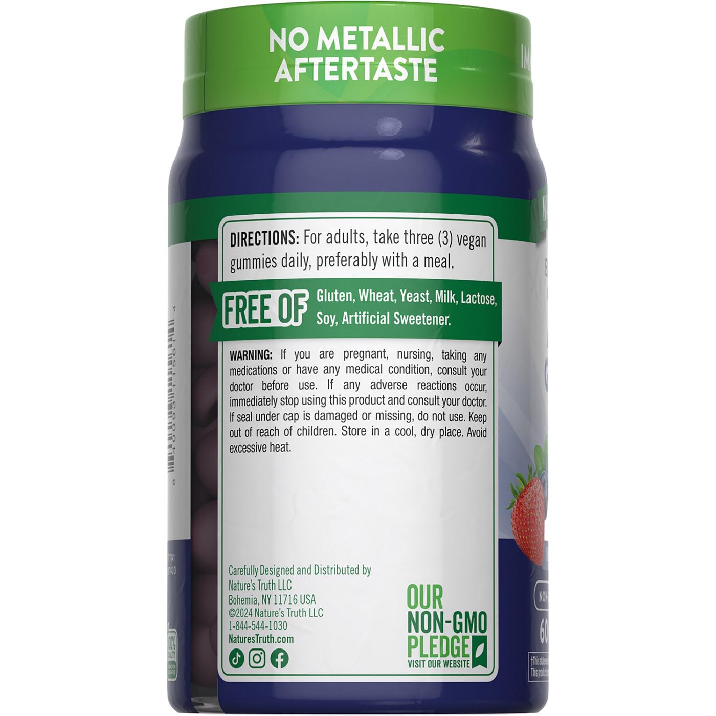 Nature's Truth Extra Strength Zinc 50mg Gummies - Mixed Berry; image 2 of 2