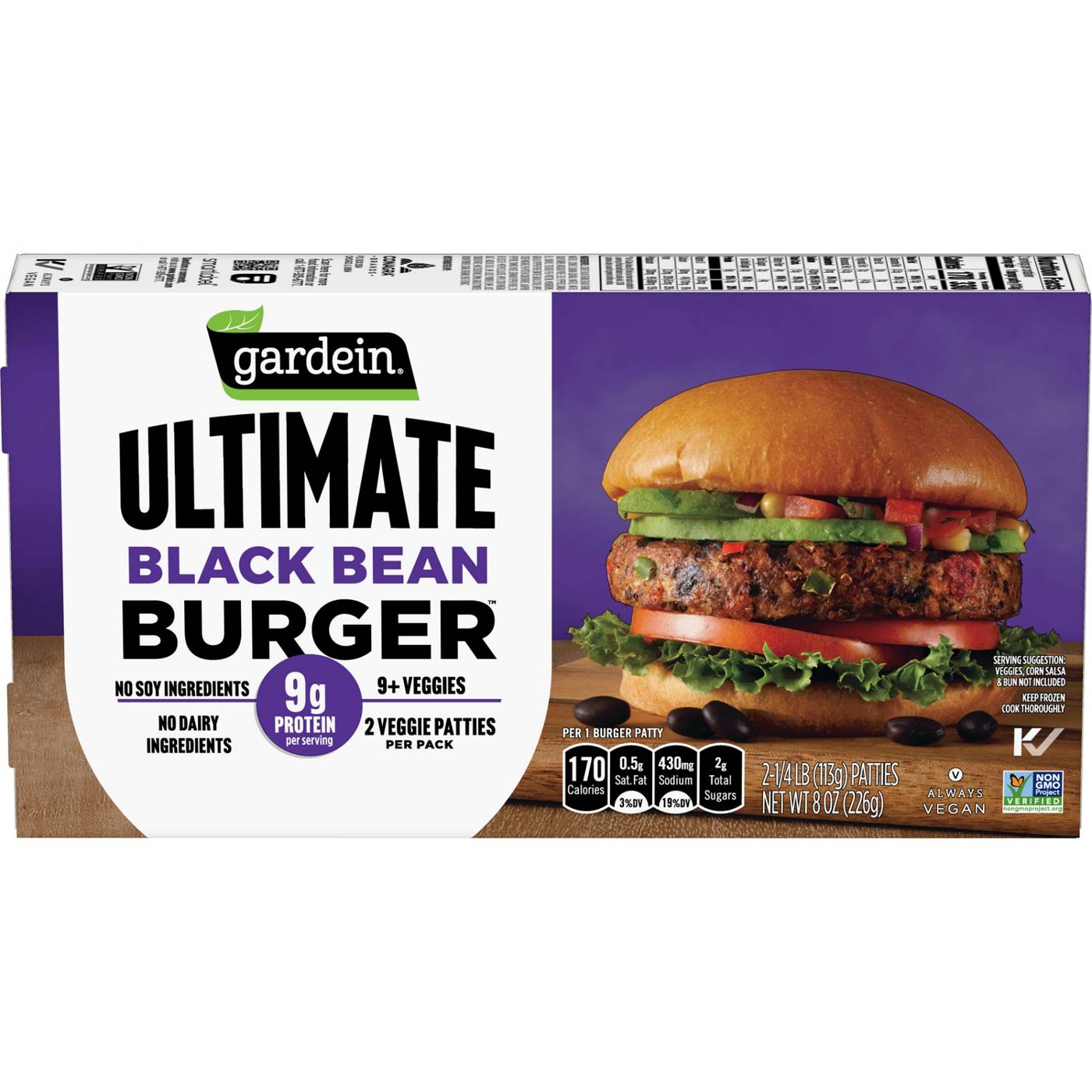 Gardein Ultimate Black Bean Spicy Burger; image 1 of 6