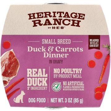 Heritage Ranch by H-E-B Small Breed Adult Wet Dog Food - Duck & Carrots