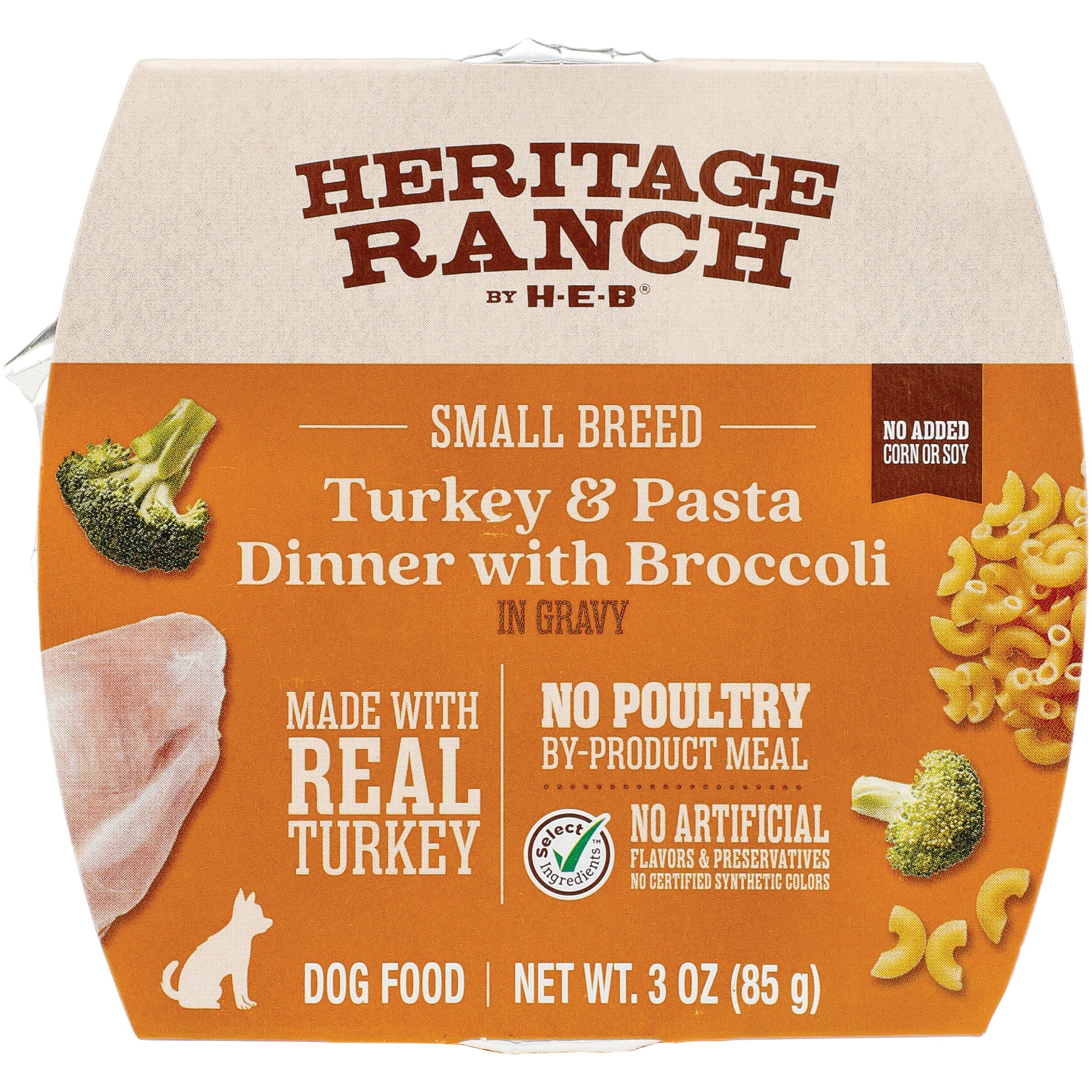 Heritage Ranch by HEB Small Breed Adult Wet Dog Food Turkey, Pasta