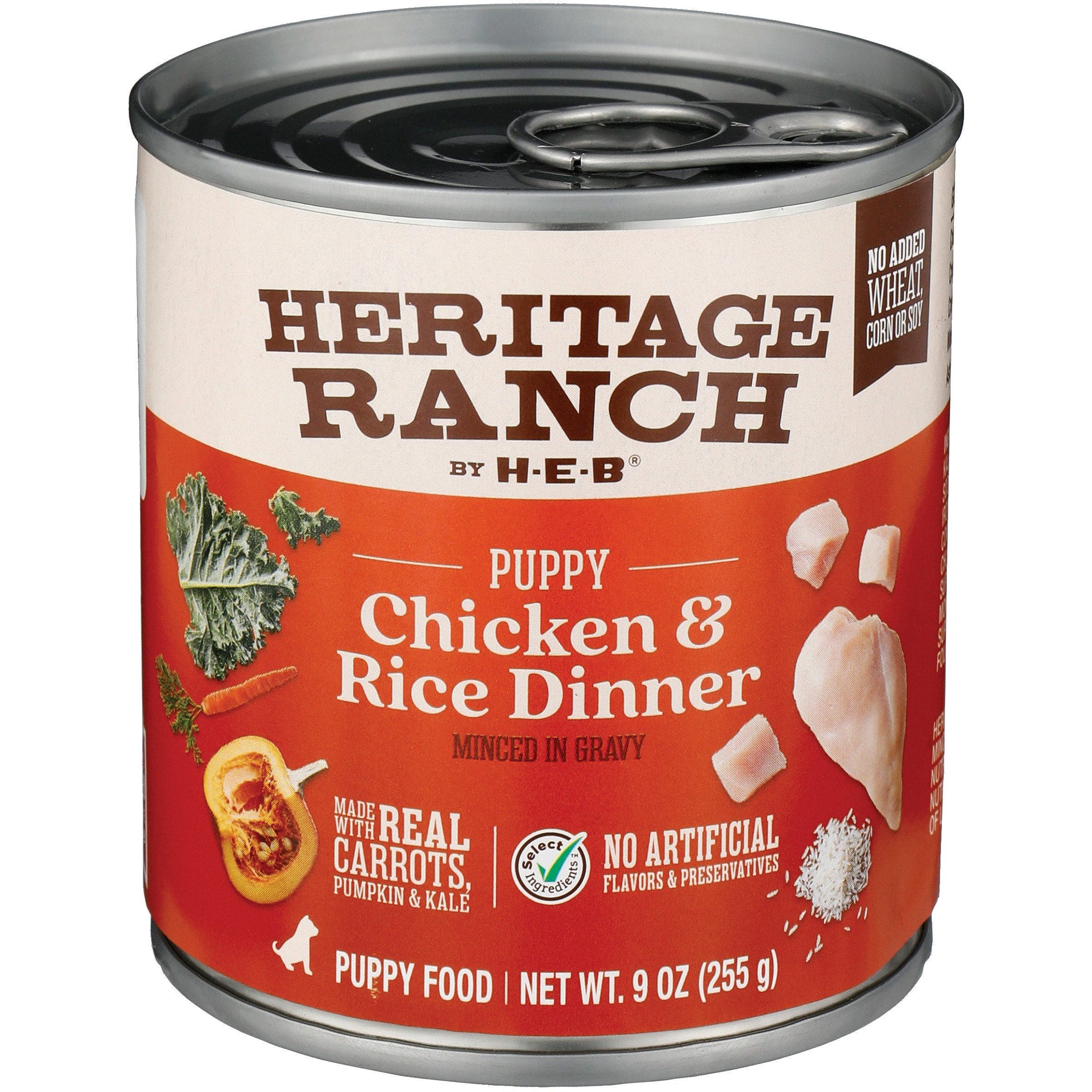 Heritage Ranch by H E B Canned Wet Puppy Dog Food Minced Chicken