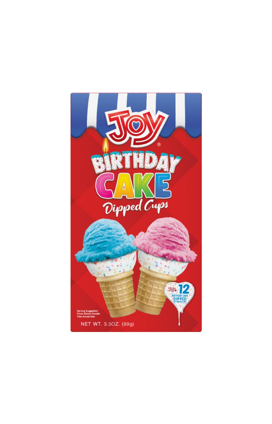 Joy Cone Birthday Cake Dipped Cup