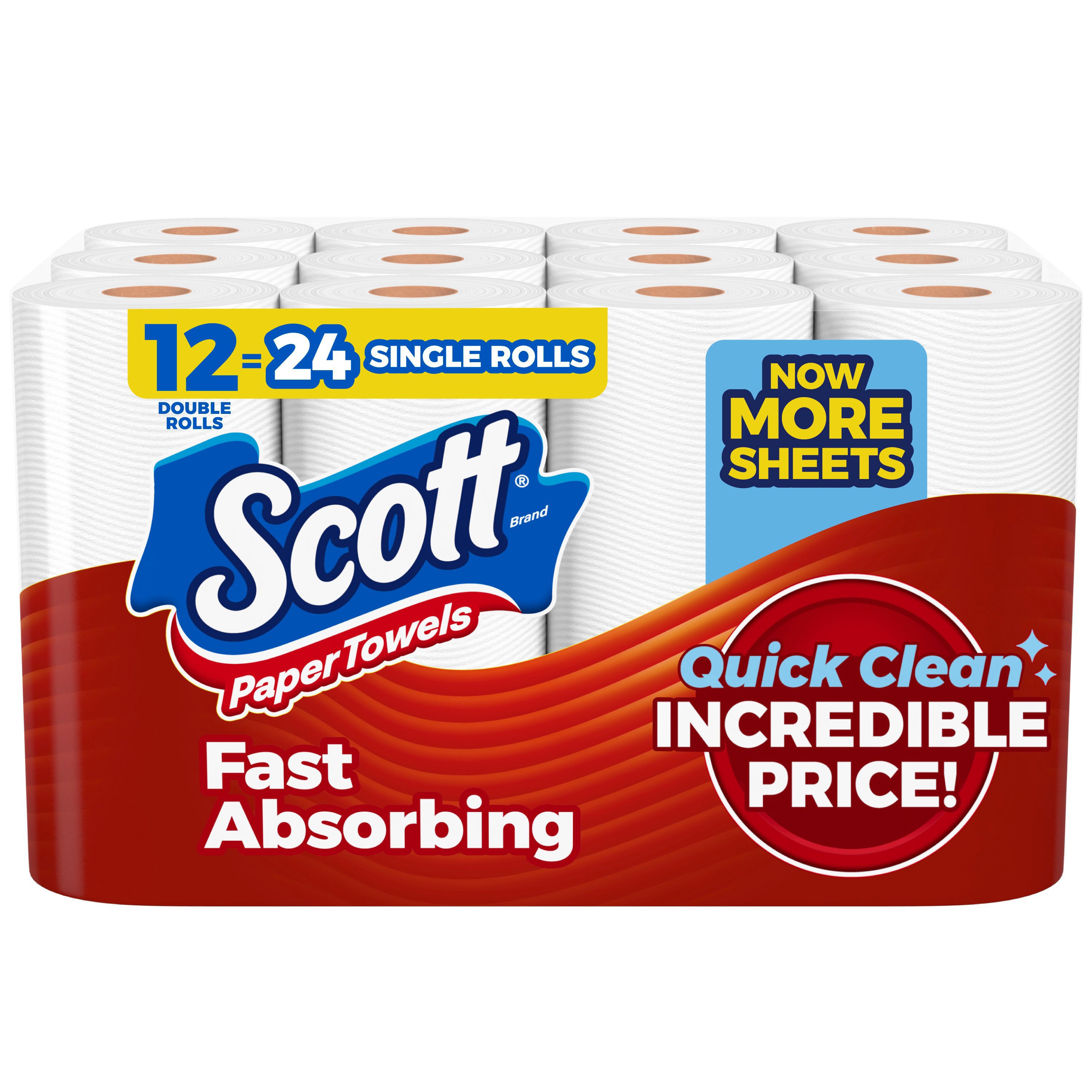 Scott ChooseASize Double Roll Paper Towels Shop Paper Towels at HEB