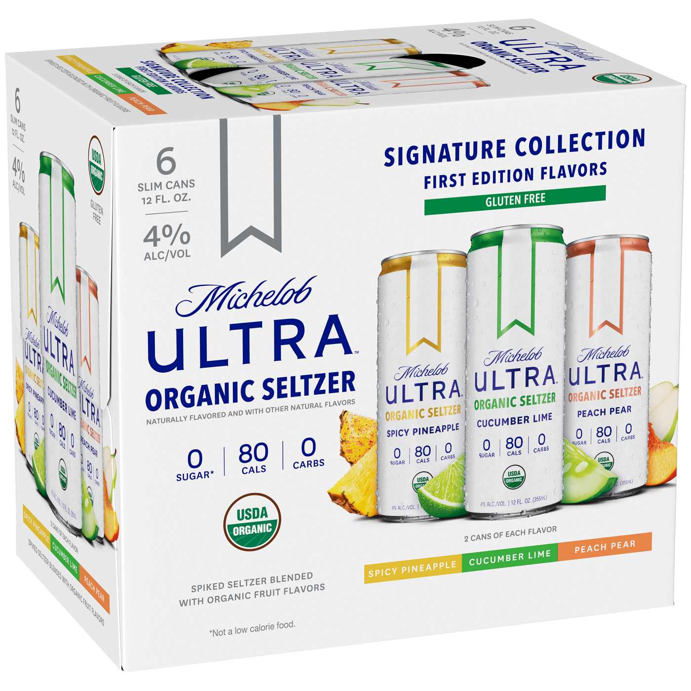 Michelob Ultra Organic Seltzer Variety Pack 12 oz Cans; image 1 of 2