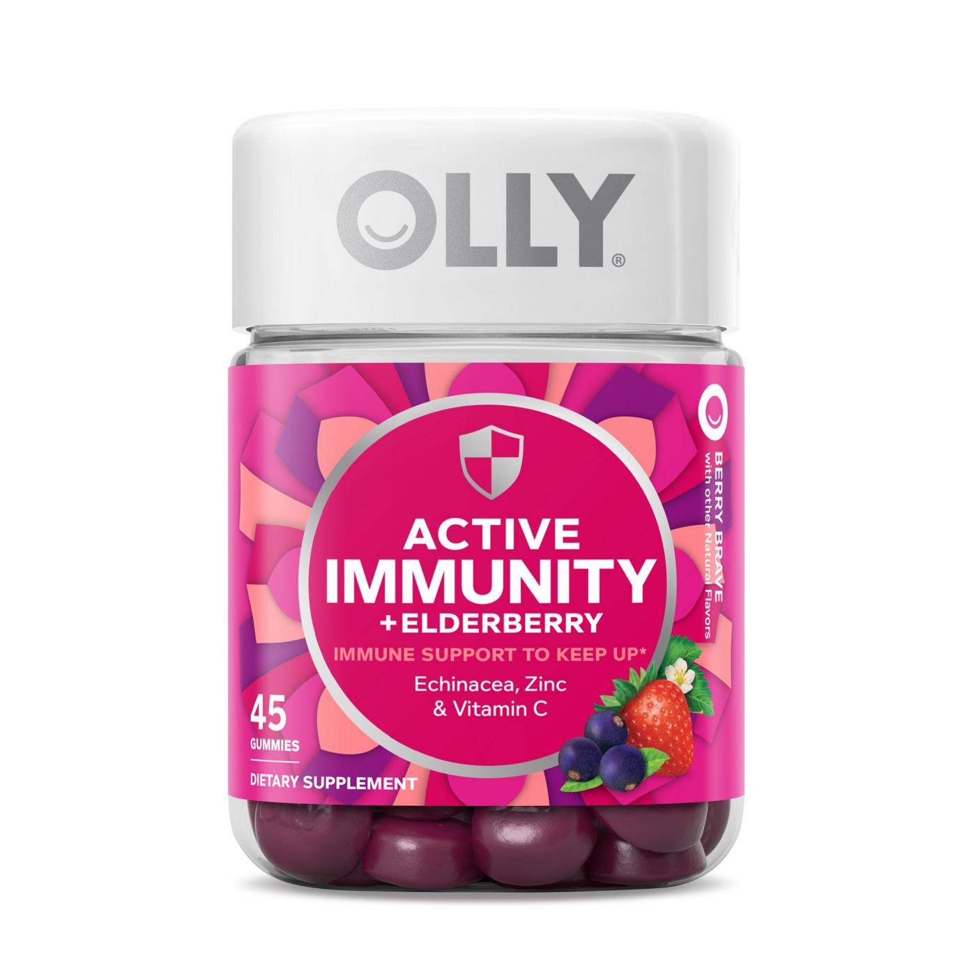 Olly Active Immunity + Elderberry Gummies; image 1 of 4