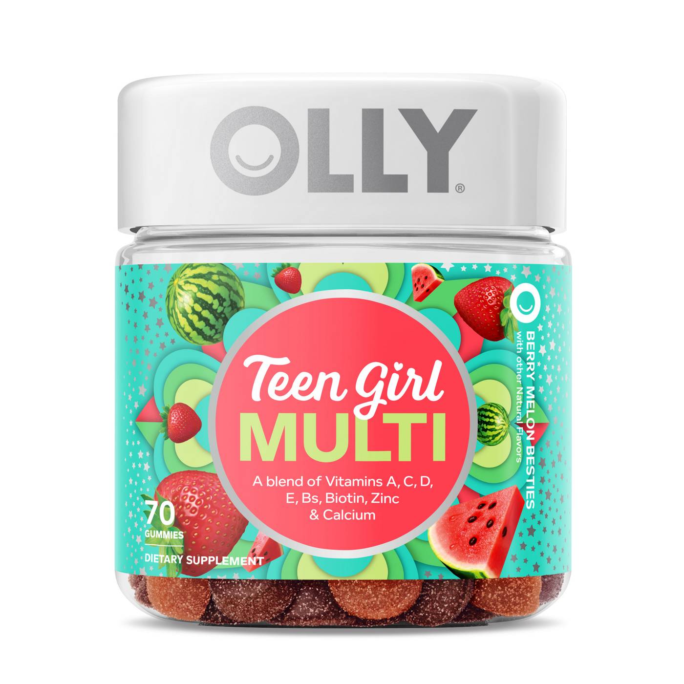Olly Teen Girl Multi Berry Melon Gummies; image 1 of 4