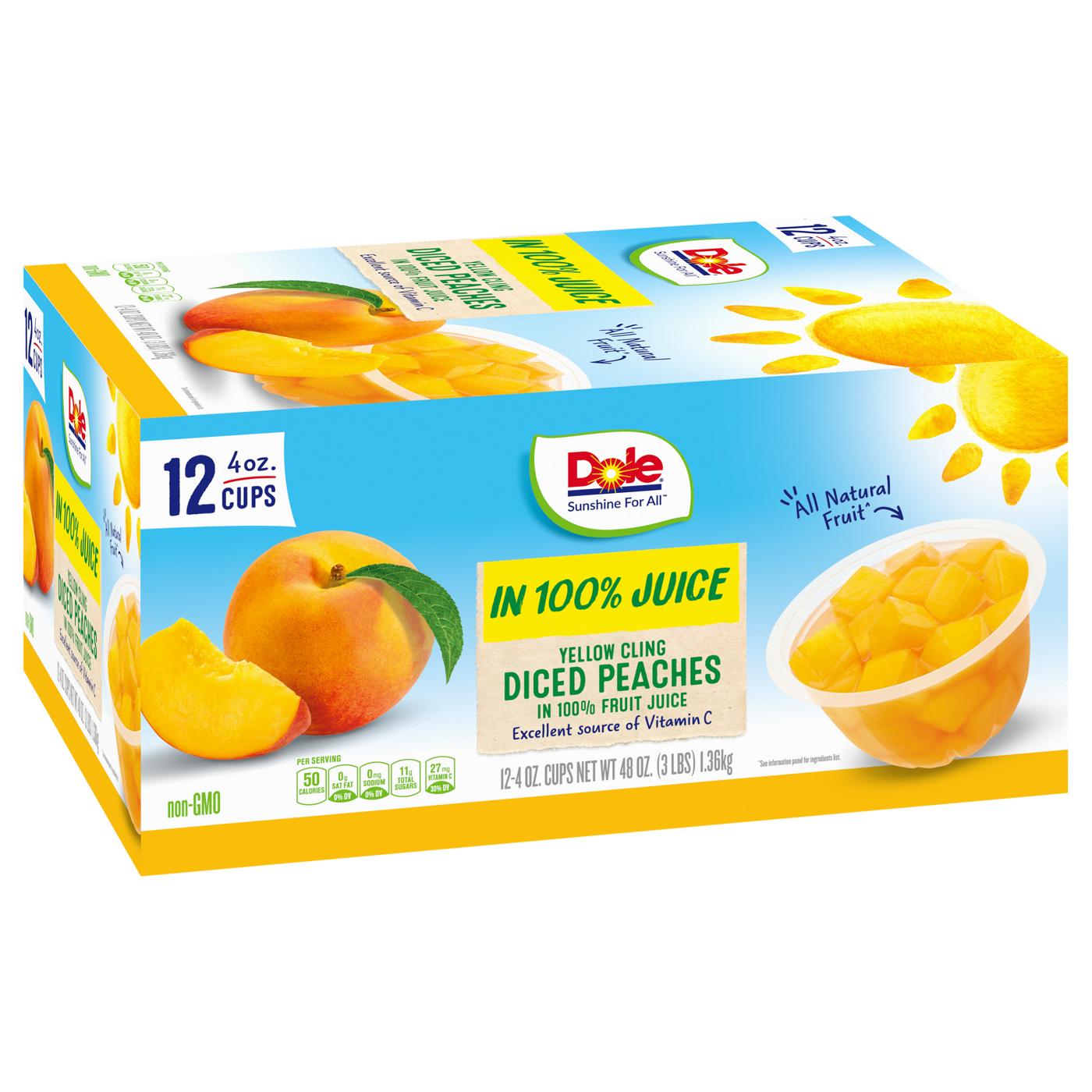 Dole Fruit Bowls - Diced Peaches in 100% Juice; image 6 of 8