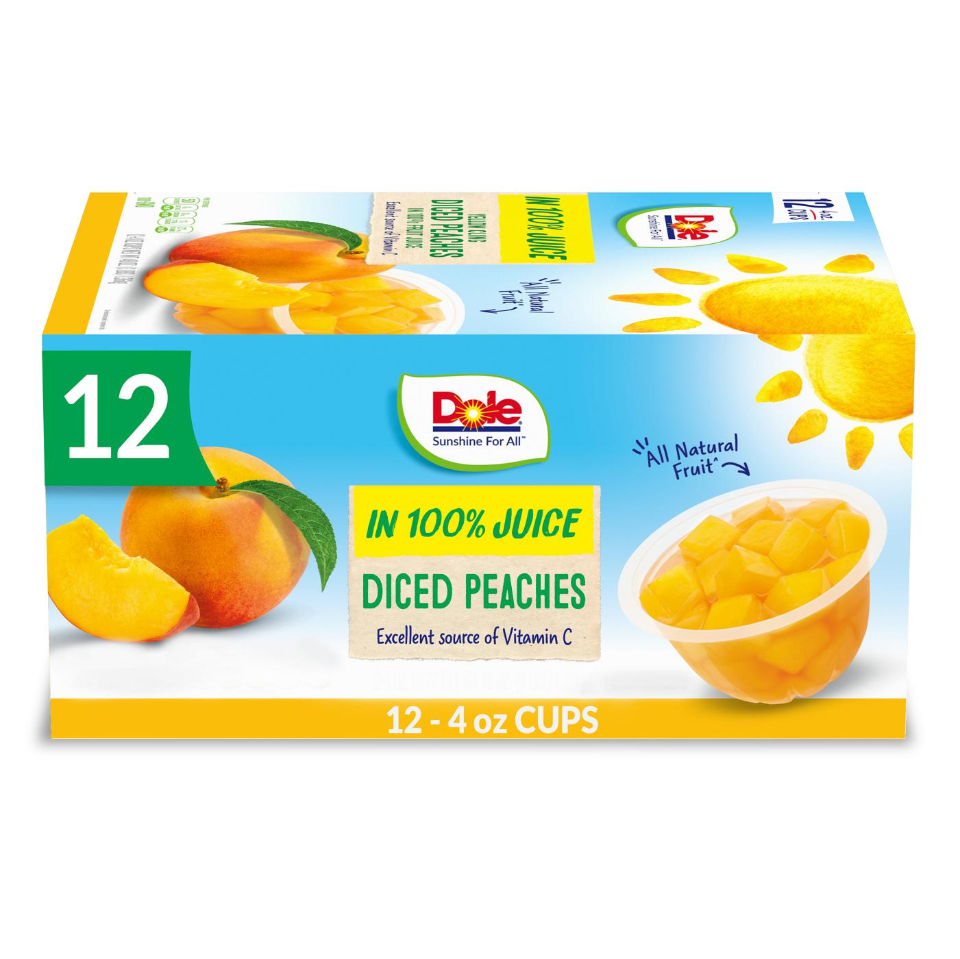 Dole Fruit Bowls - Diced Peaches in 100% Juice; image 8 of 8