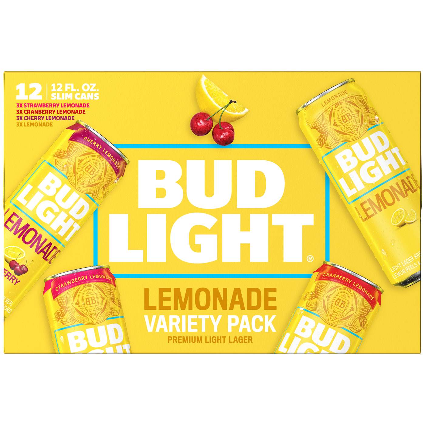 Bud Light Lemonade Beer Variety Pack 12 oz Cans Shop Beer at HEB