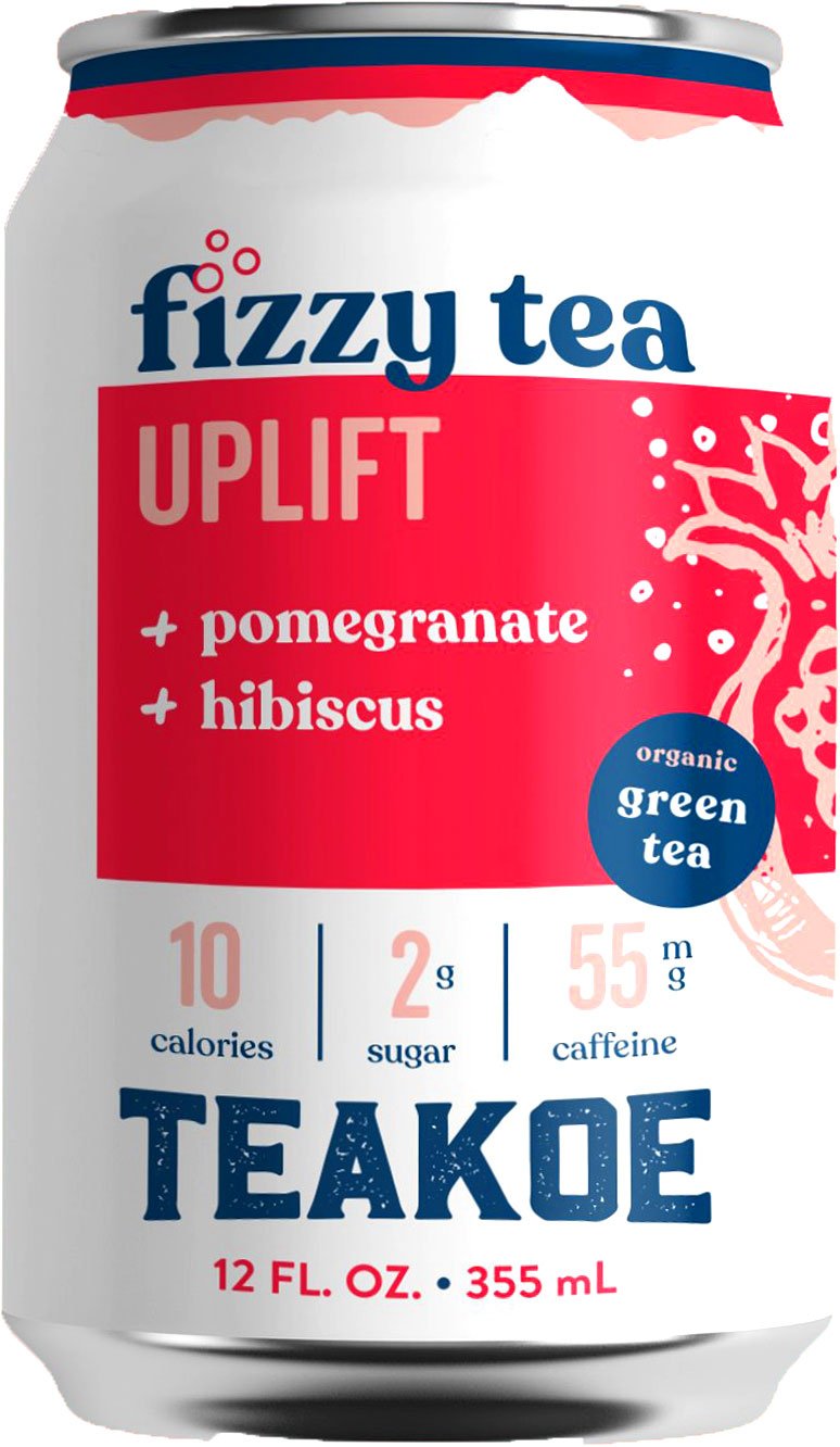 Teakoe Uplift Pomegranate Hibiscus Fizzy Tea, 12 fl oz | Central Market ...